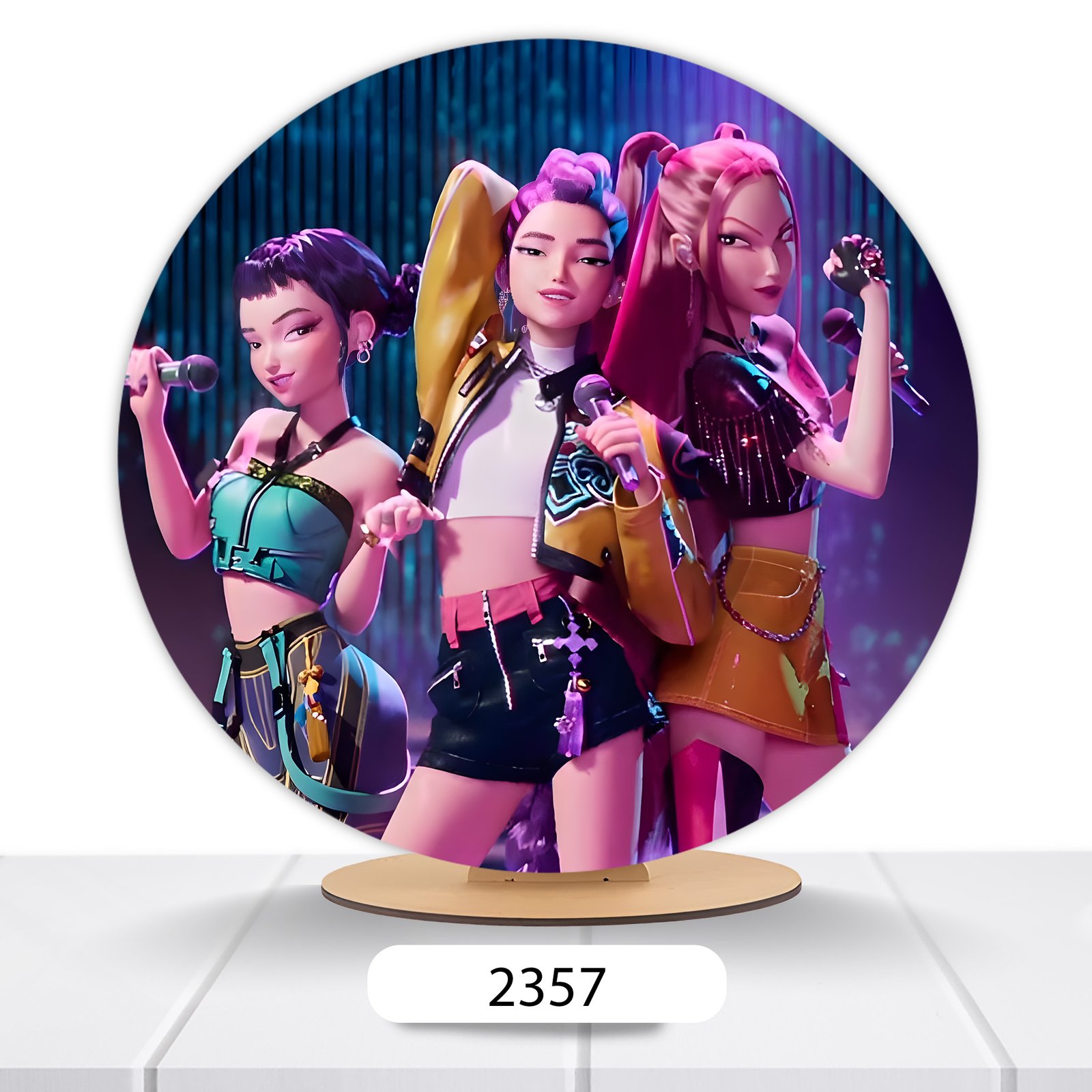 Painel Redondo Guerreiras Do K-pop 50x50cm - Imagem 14