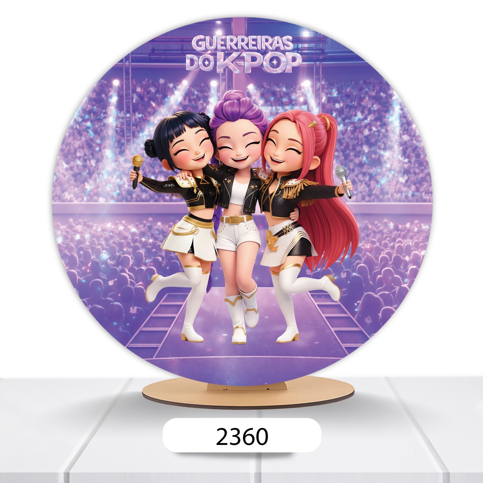 Painel Redondo Guerreiras Do K-pop 50x50cm - Imagem 17