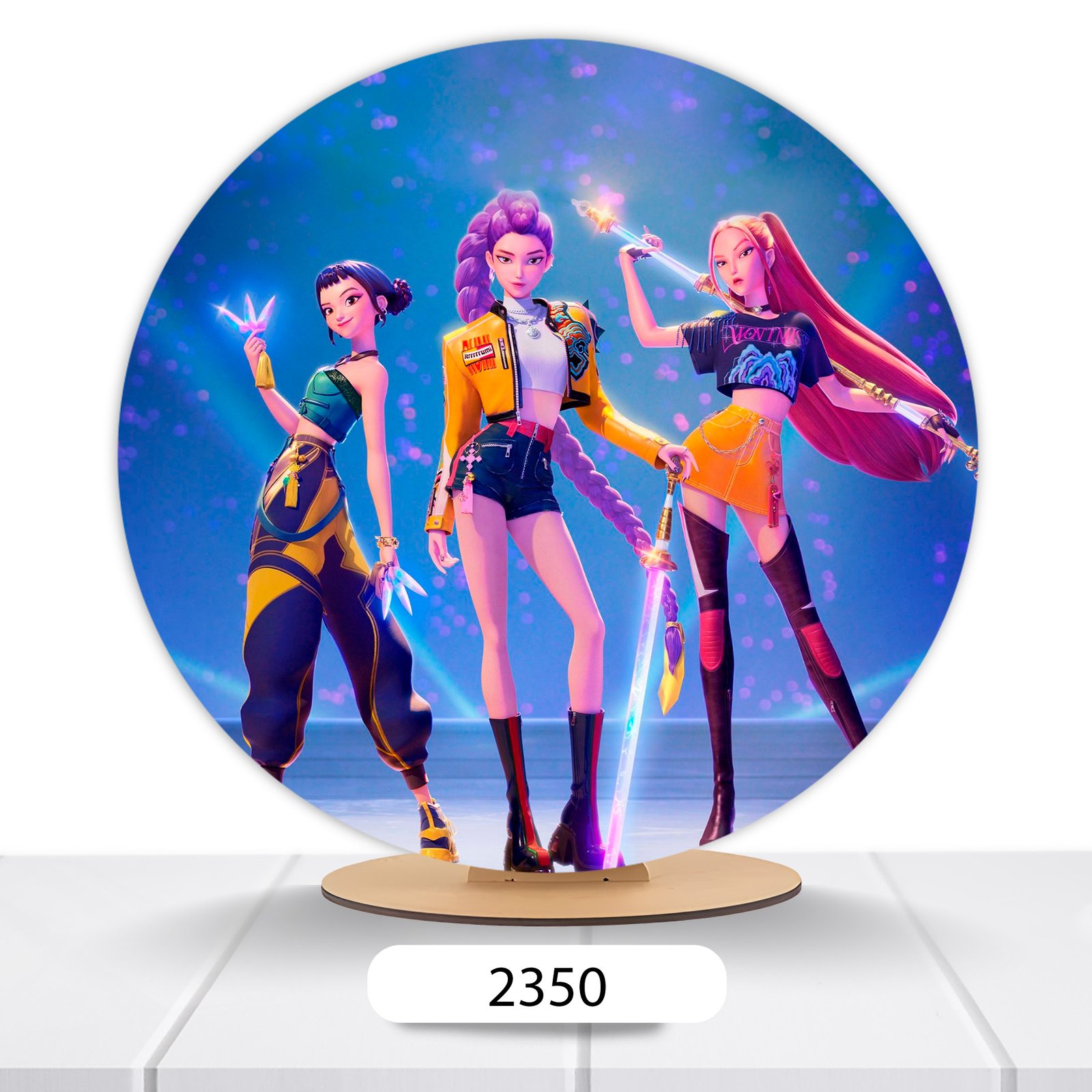 Painel Redondo Guerreiras Do K-pop 50x50cm - Imagem 7