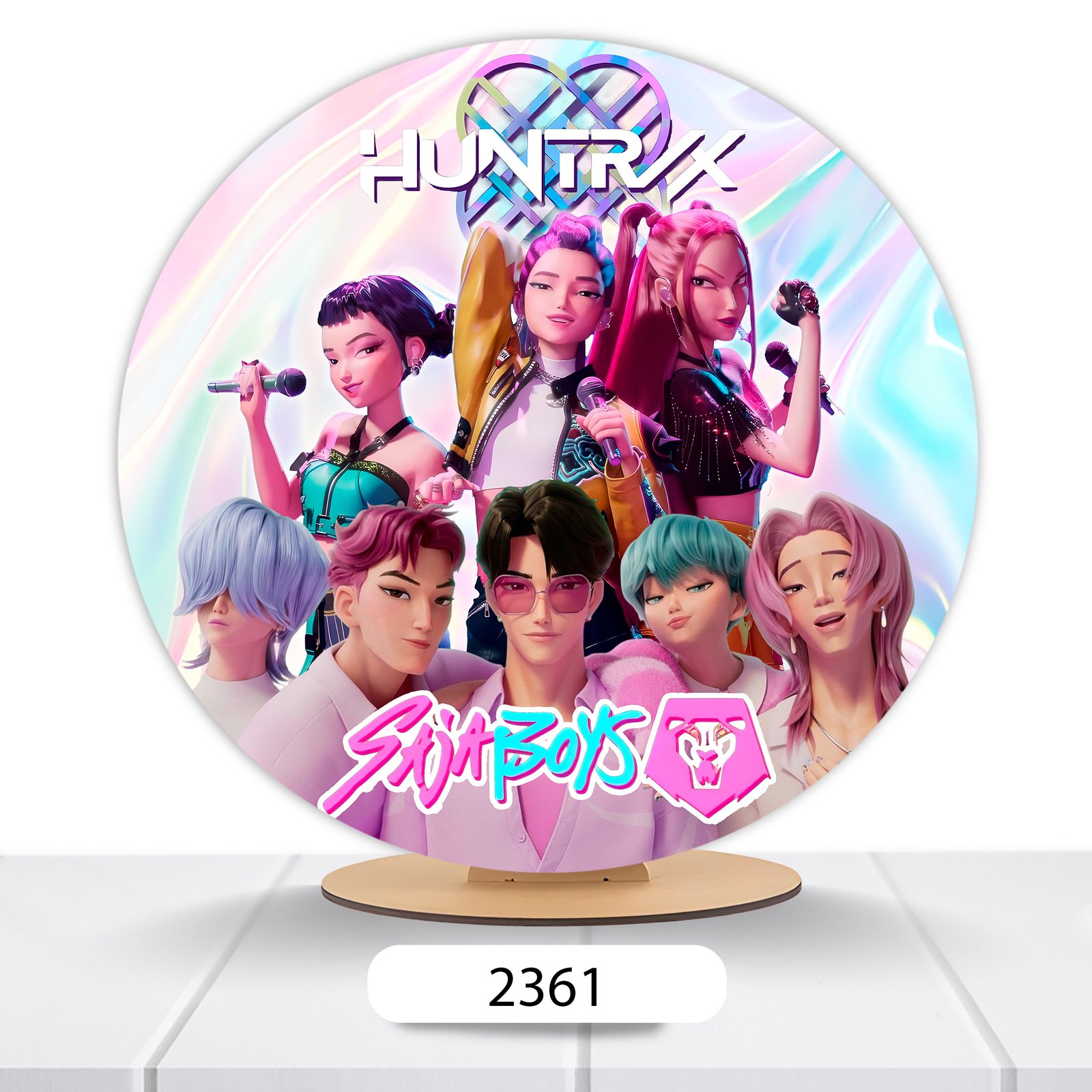 Painel Redondo Guerreiras Do K-pop 50x50cm - Imagem 18