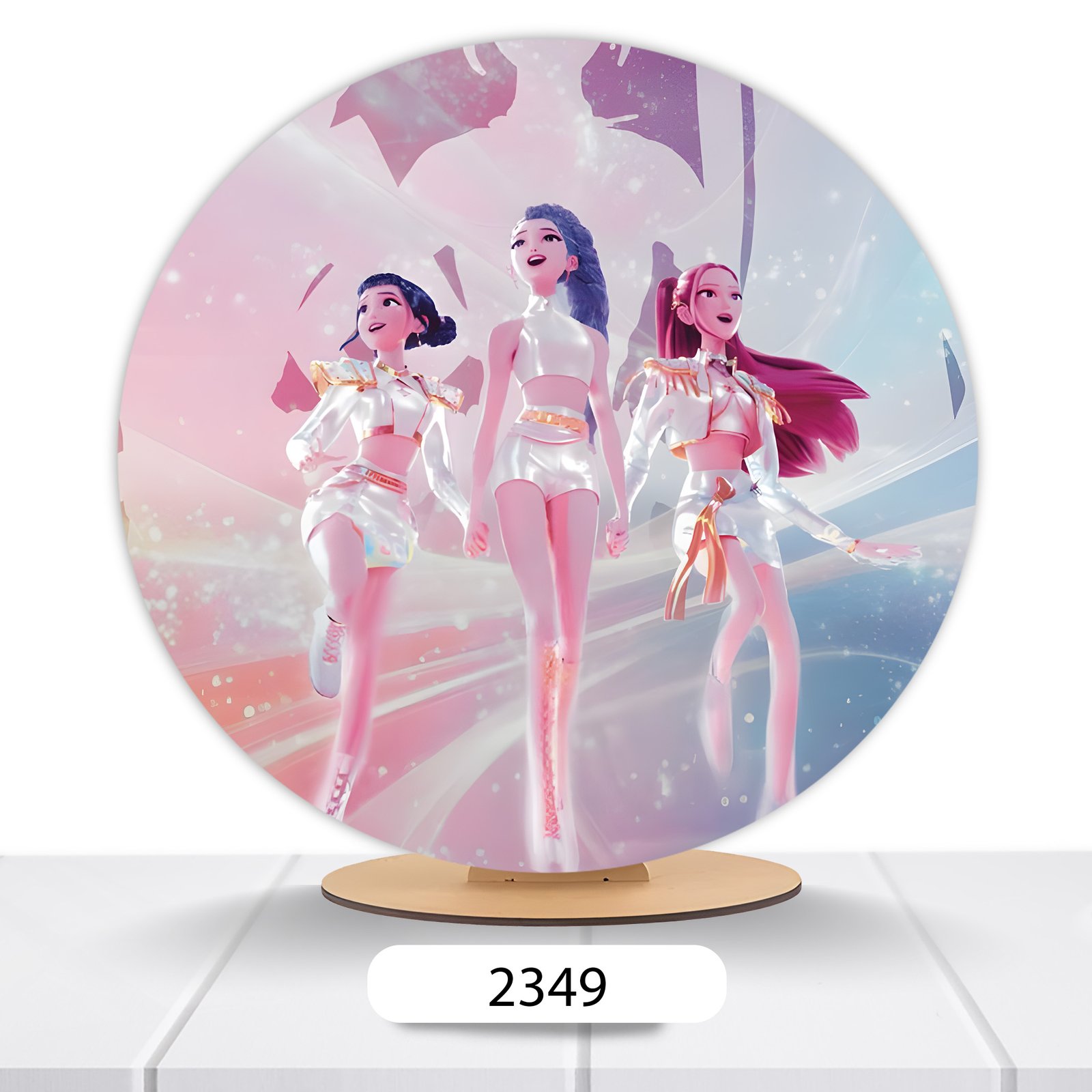Painel Redondo Guerreiras Do K-pop 50x50cm - Imagem 6