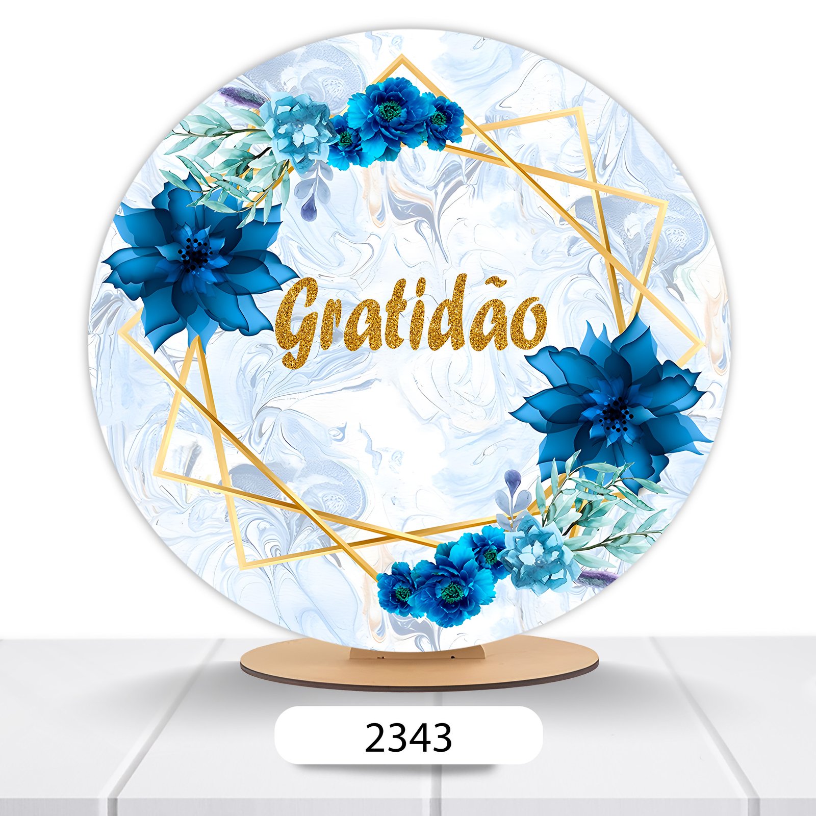 Painel Redondo Gratidão 50x50cm - Imagem 5