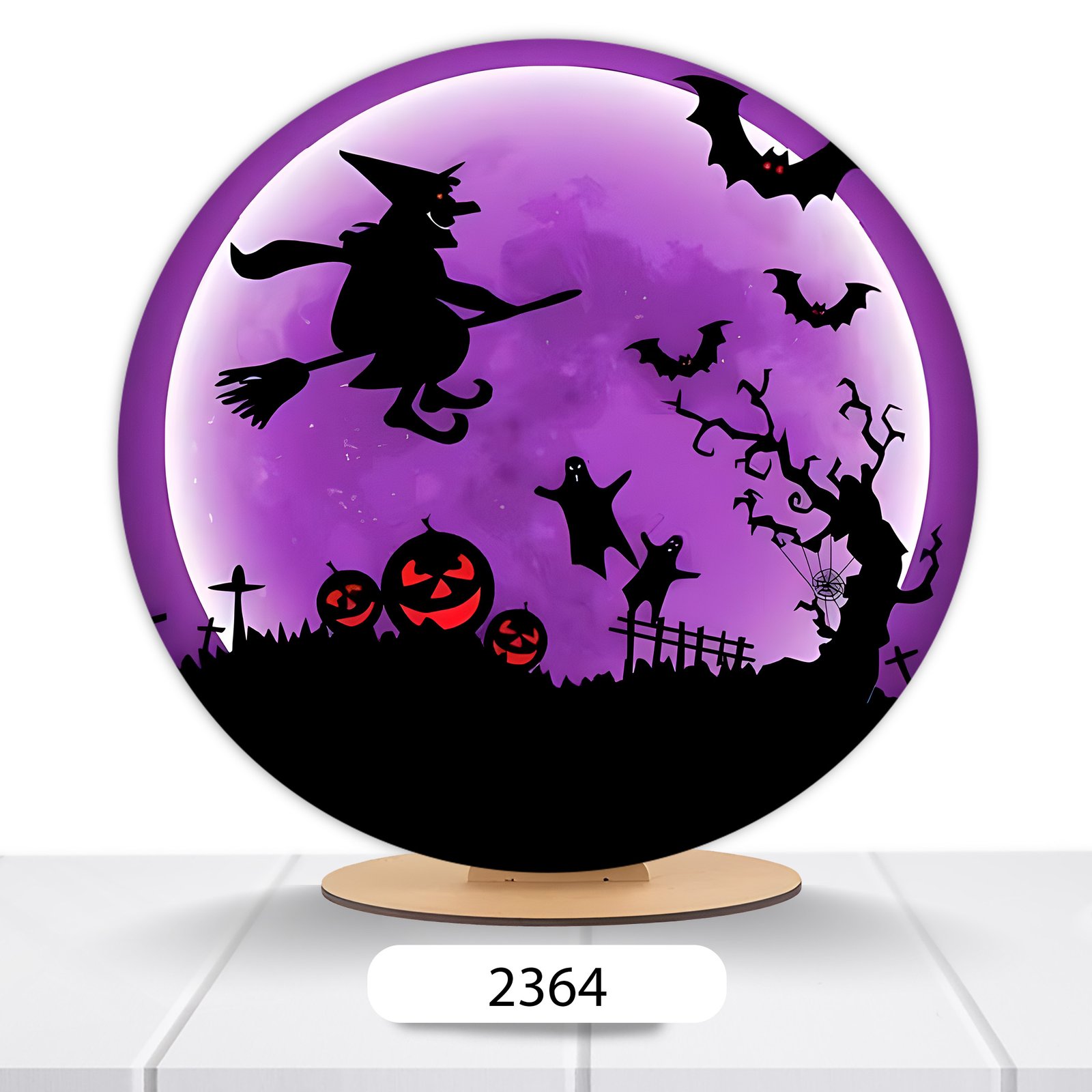 Painel Redondo Halloween 50x50cm - Imagem 3