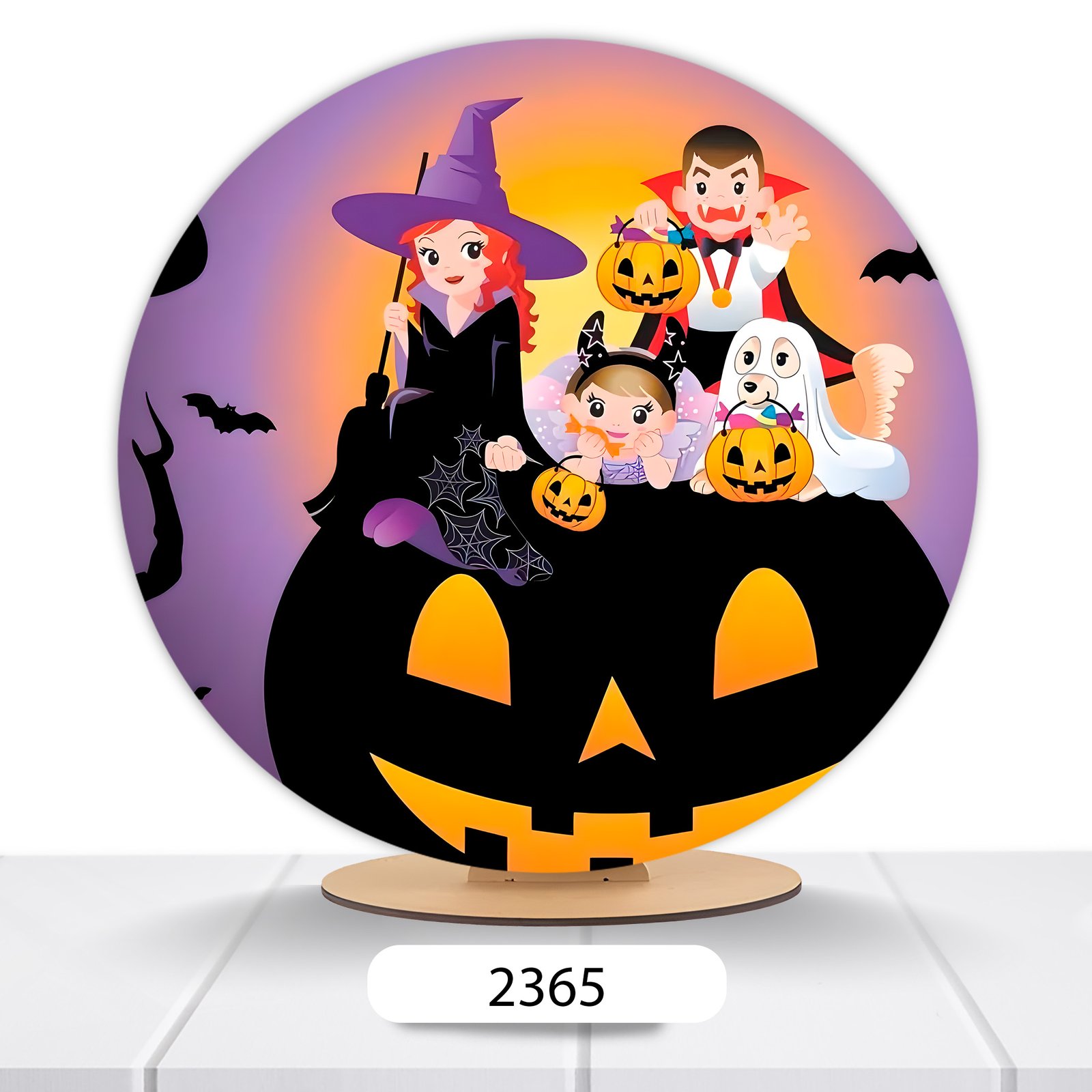 Painel Redondo Halloween 50x50cm - Imagem 4