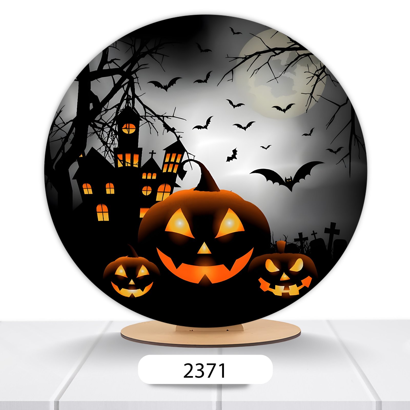 Painel Redondo Halloween 50x50cm - Imagem 10