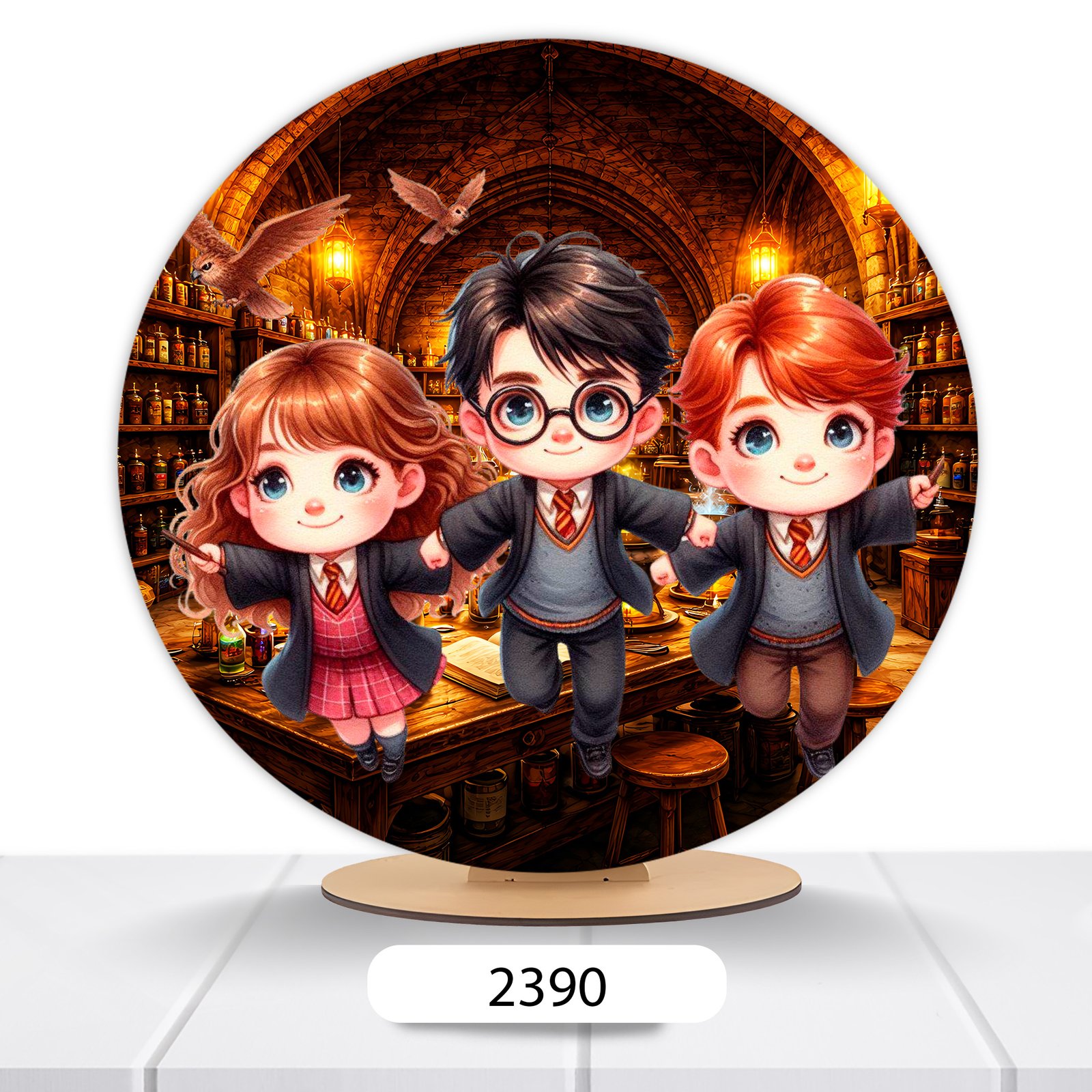 Painel Redondo Harry Potter 50x50cm - Imagem 16