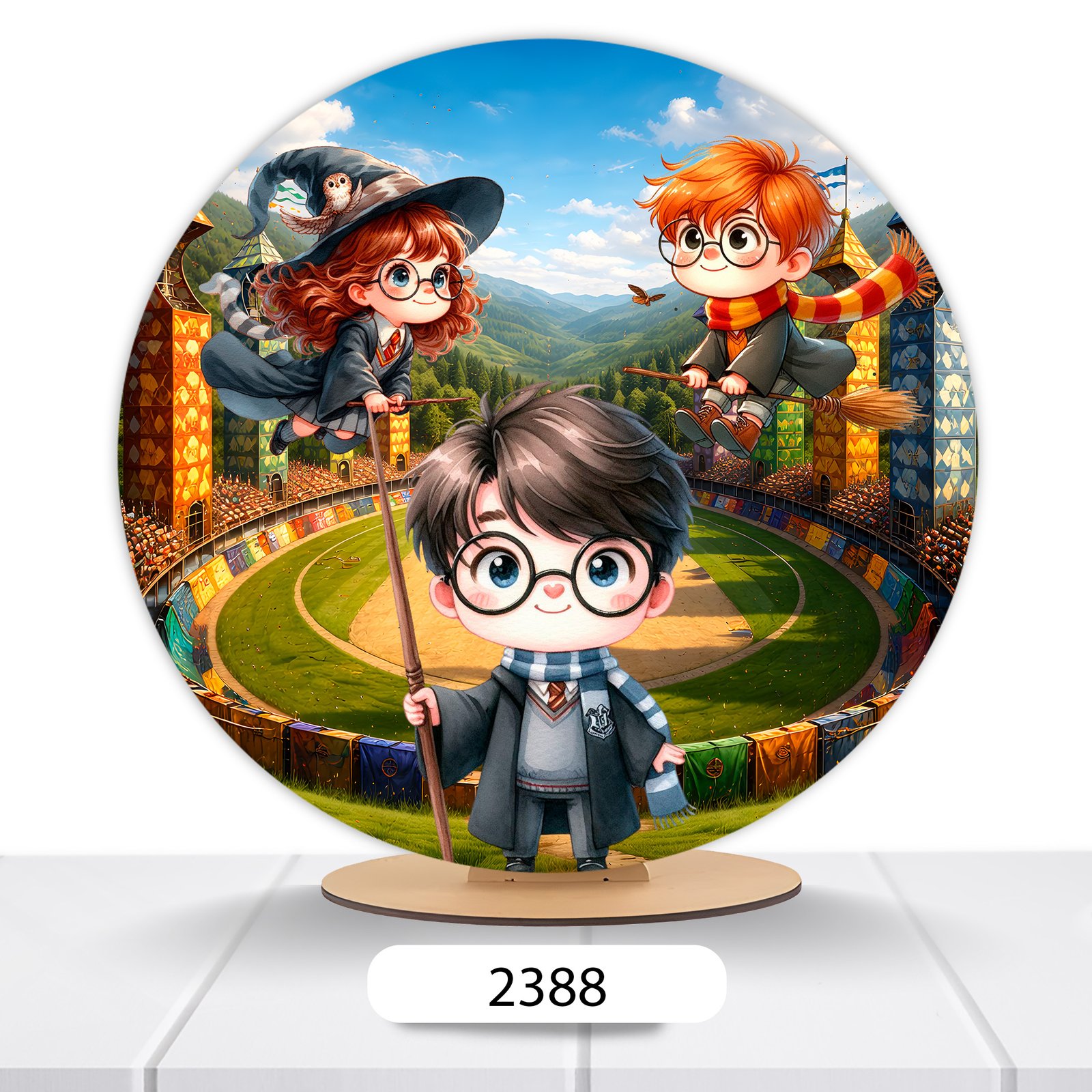 Painel Redondo Harry Potter 50x50cm - Imagem 14