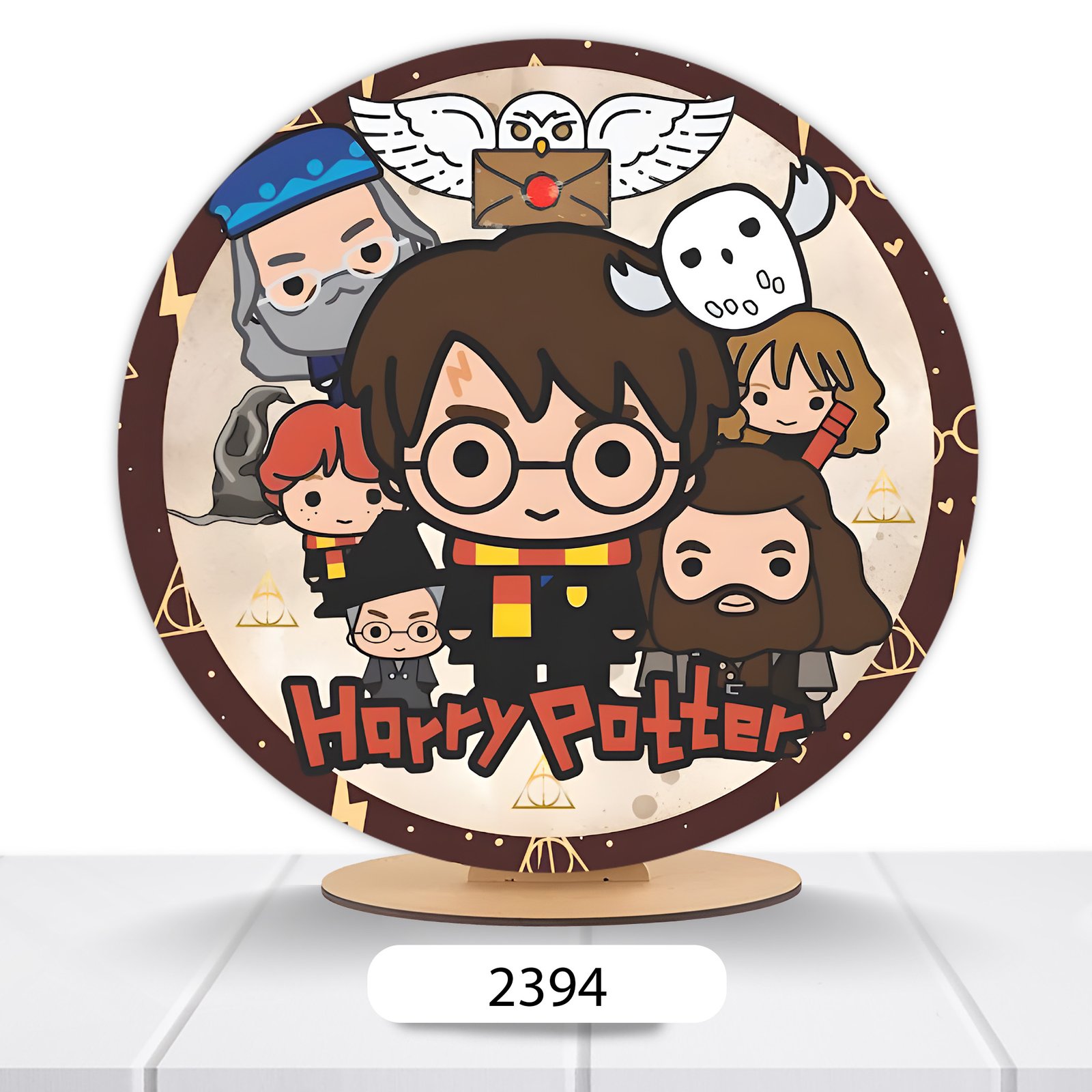 Painel Redondo Harry Potter 50x50cm