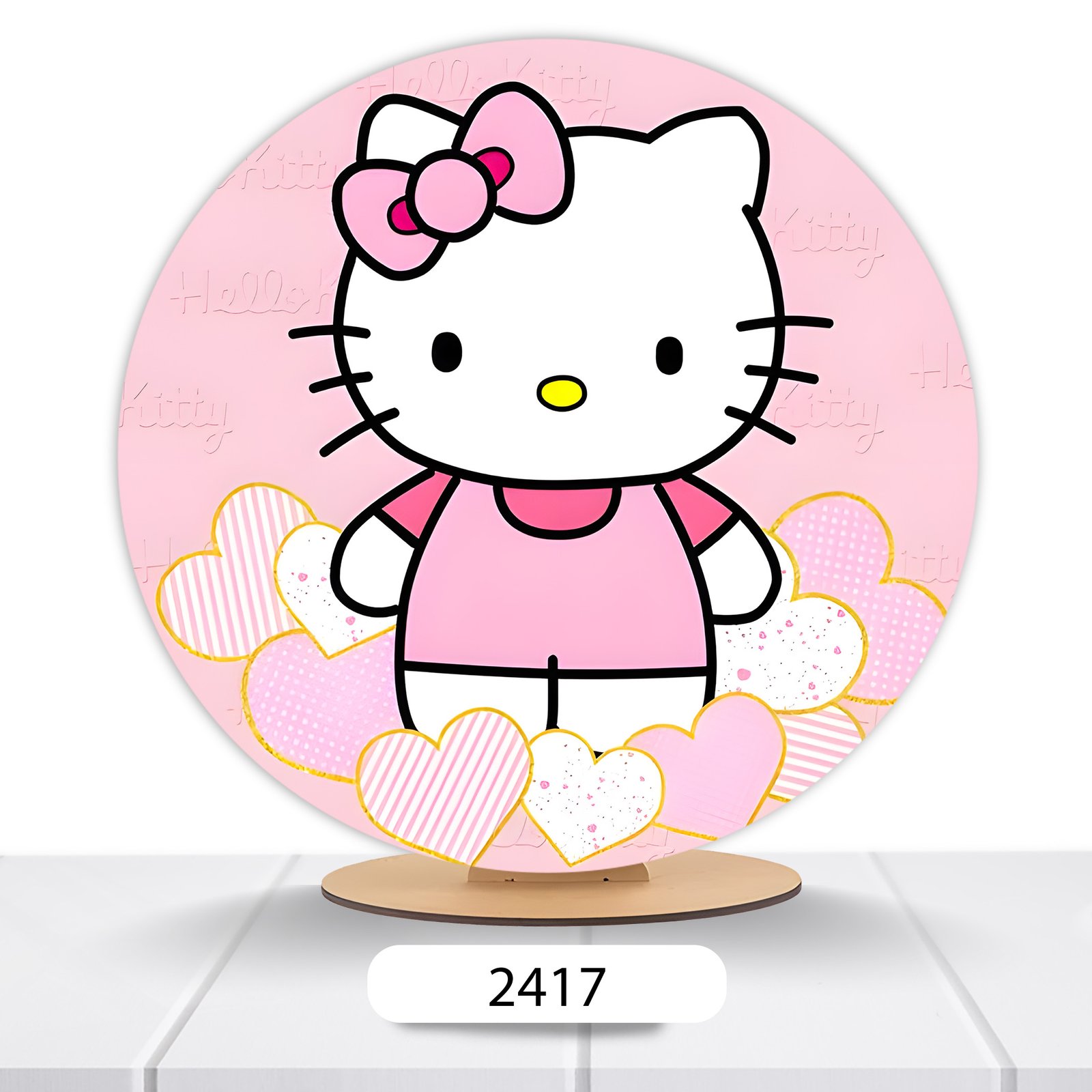 Painel Redondo Hello Kitty 50x50cm - Imagem 19