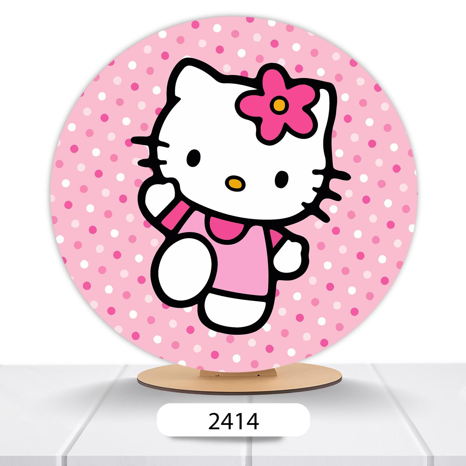 Painel Redondo Hello Kitty 50x50cm - Imagem 16