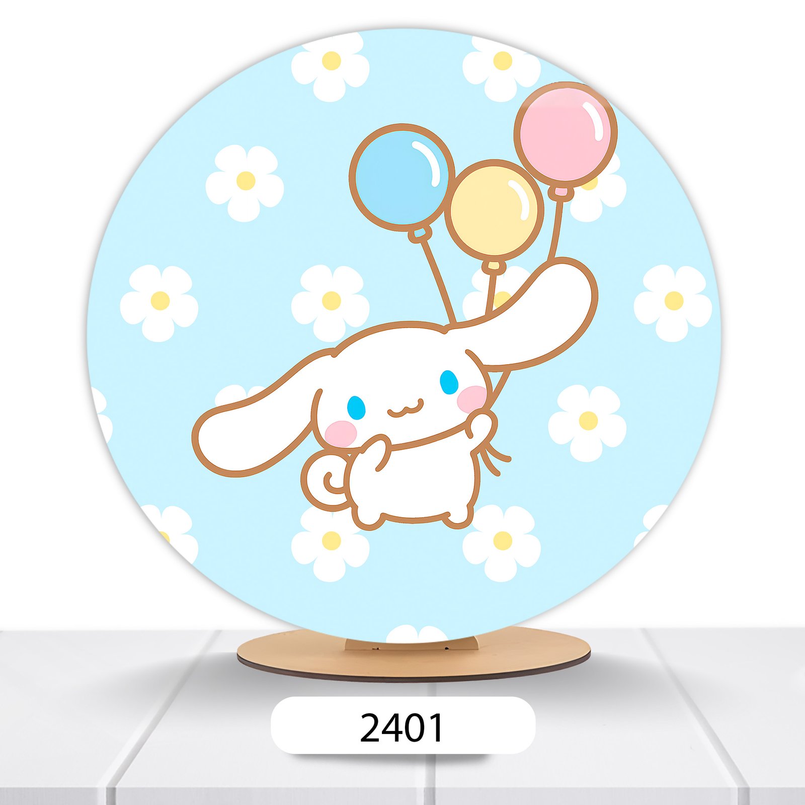 Painel Redondo Hello Kitty 50x50cm - Imagem 3