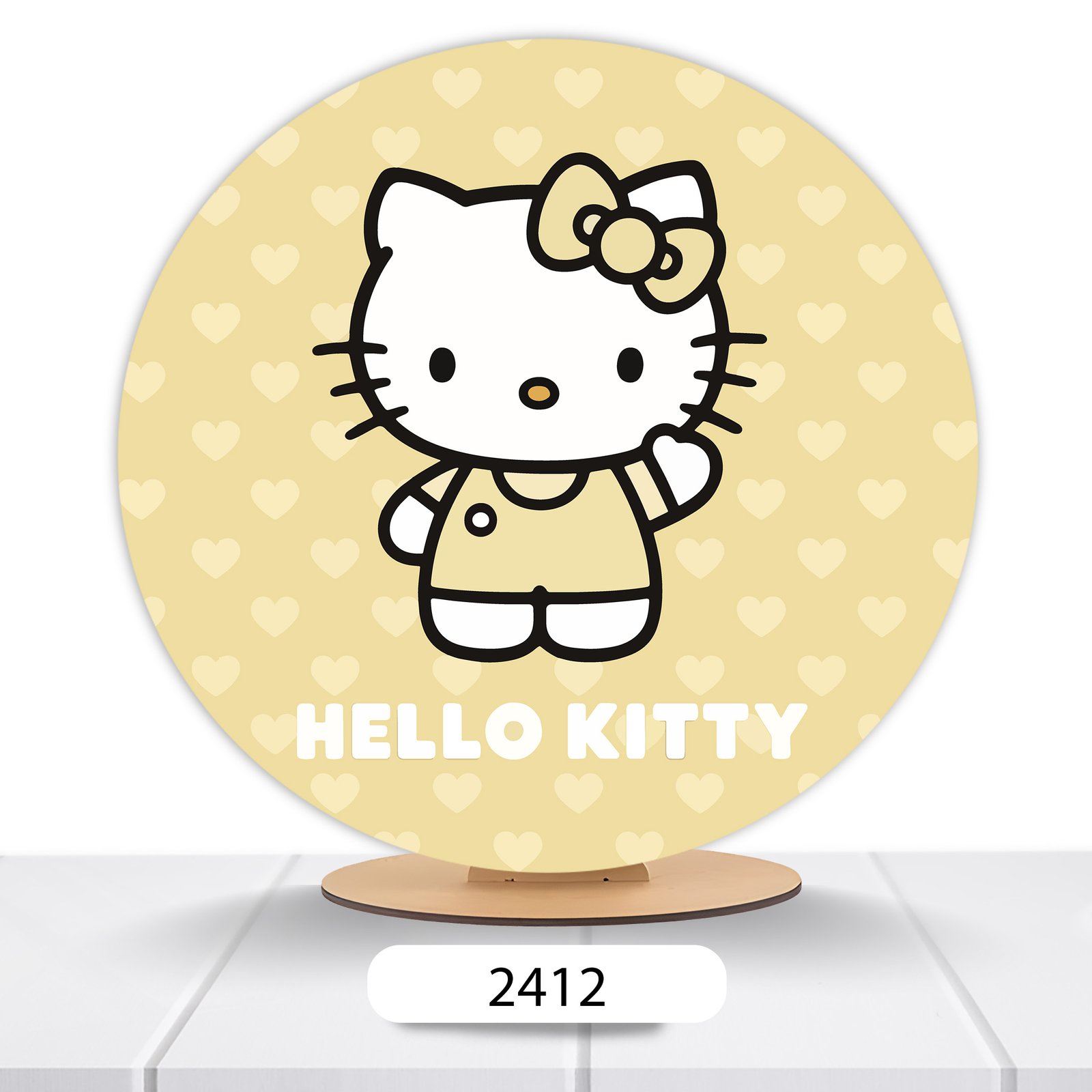 Painel Redondo Hello Kitty 50x50cm - Imagem 14