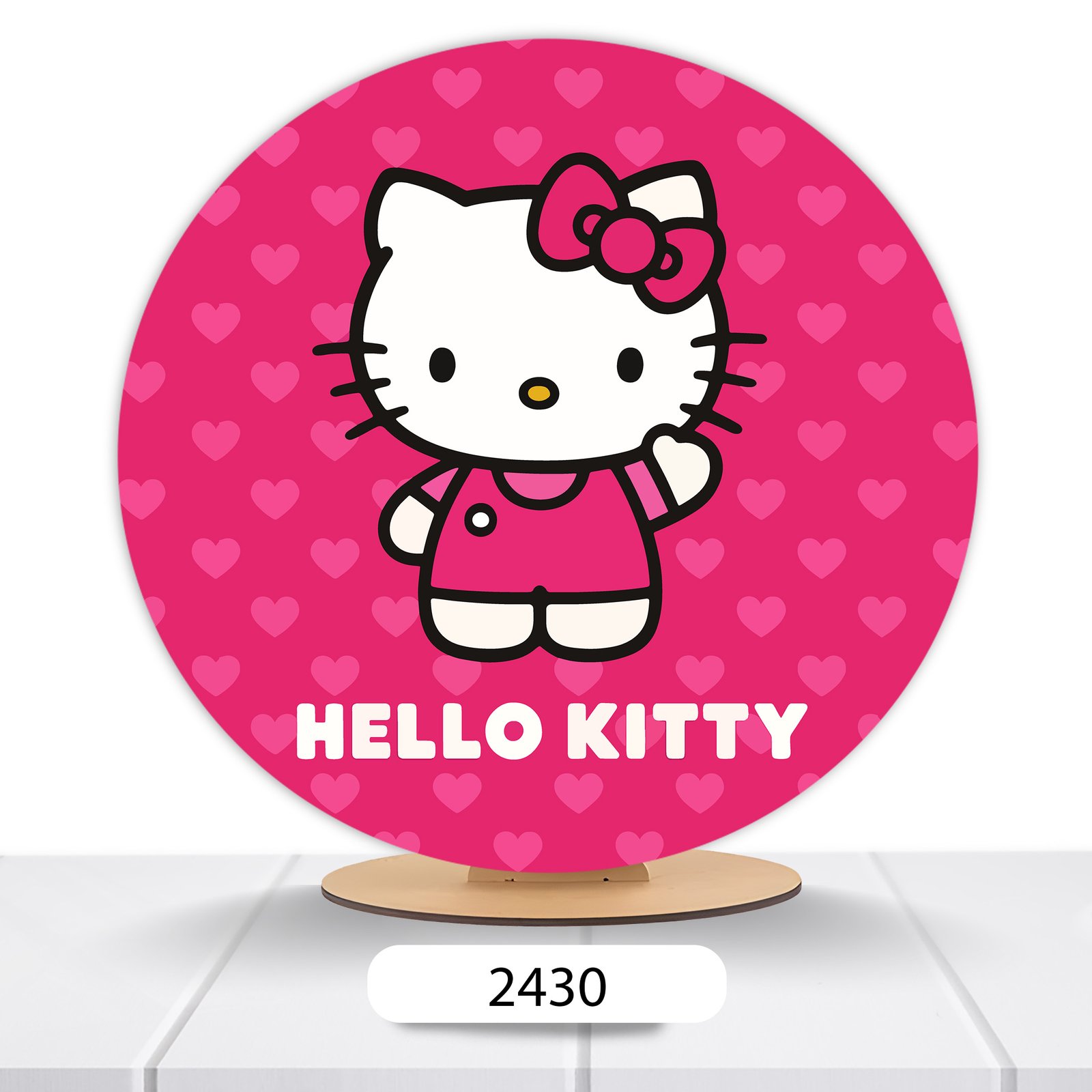 Painel Redondo Hello Kitty 50x50cm - Imagem 13