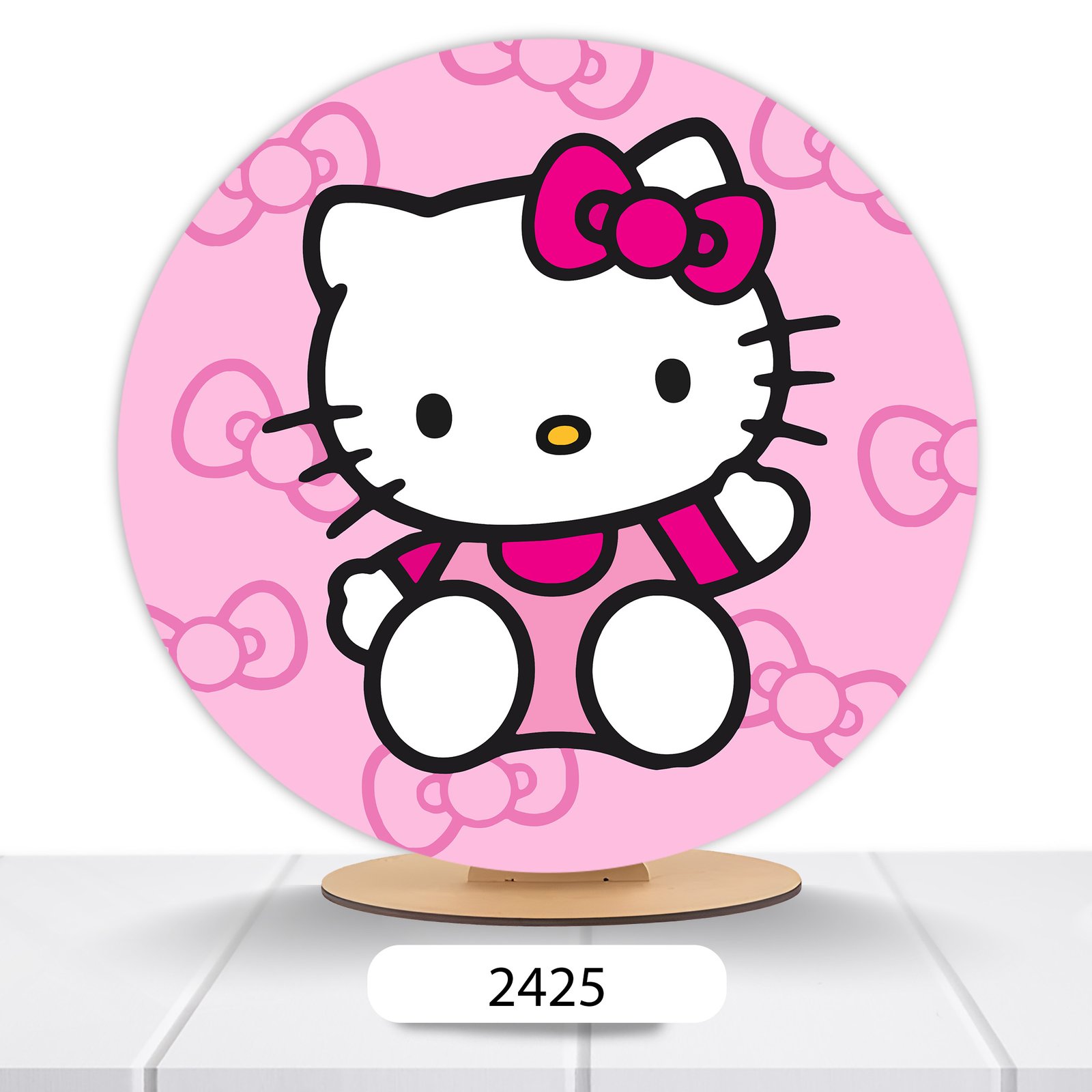 Painel Redondo Hello Kitty 50x50cm - Imagem 8