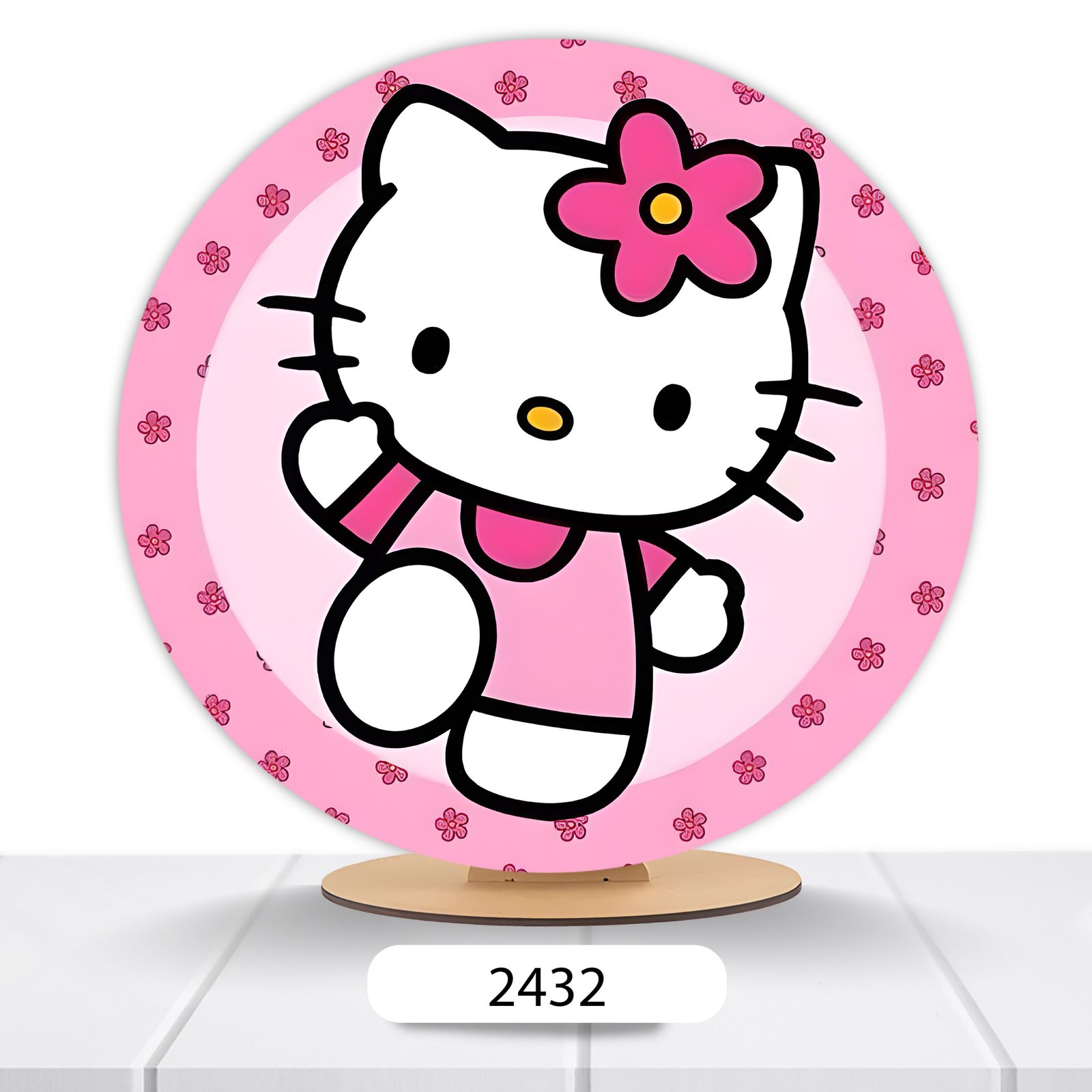 Painel Redondo Hello Kitty 50x50cm - Imagem 15