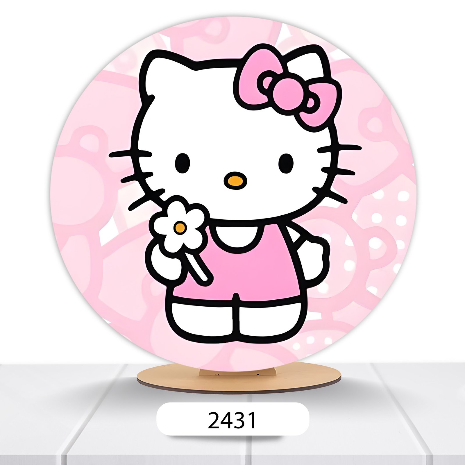 Painel Redondo Hello Kitty 50x50cm - Imagem 14