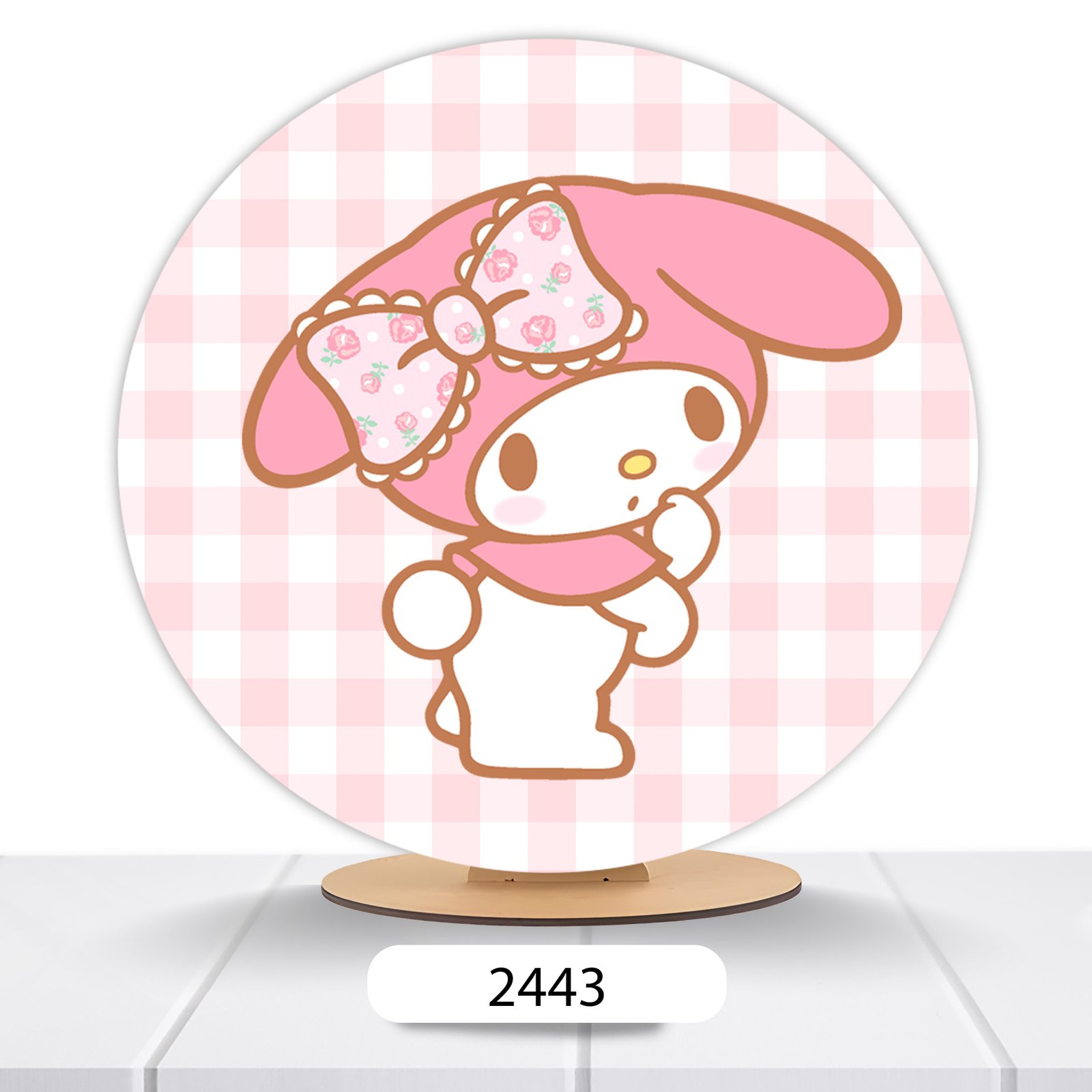 Painel Redondo Hello Kitty 50x50cm - Imagem 7