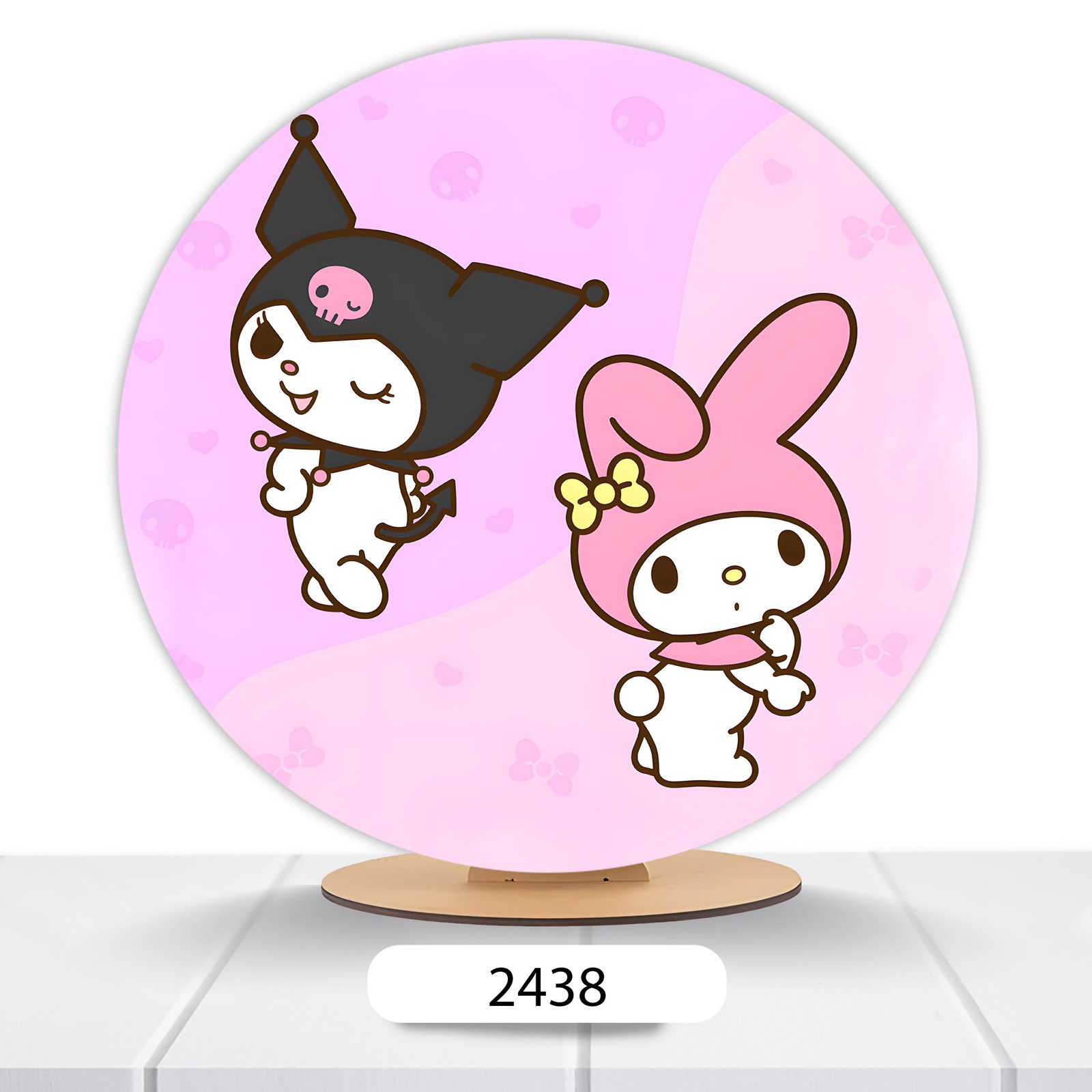 Painel Redondo Hello Kitty 50x50cm - Imagem 2