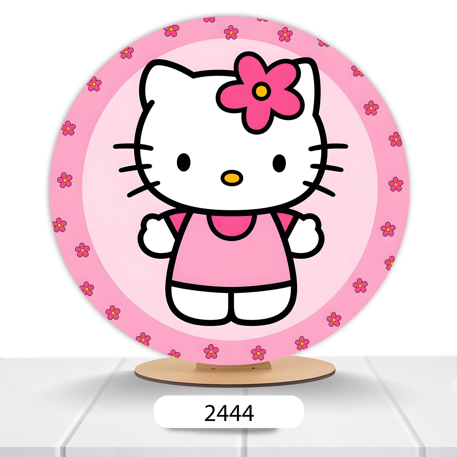 Painel Redondo Hello Kitty 50x50cm - Imagem 8