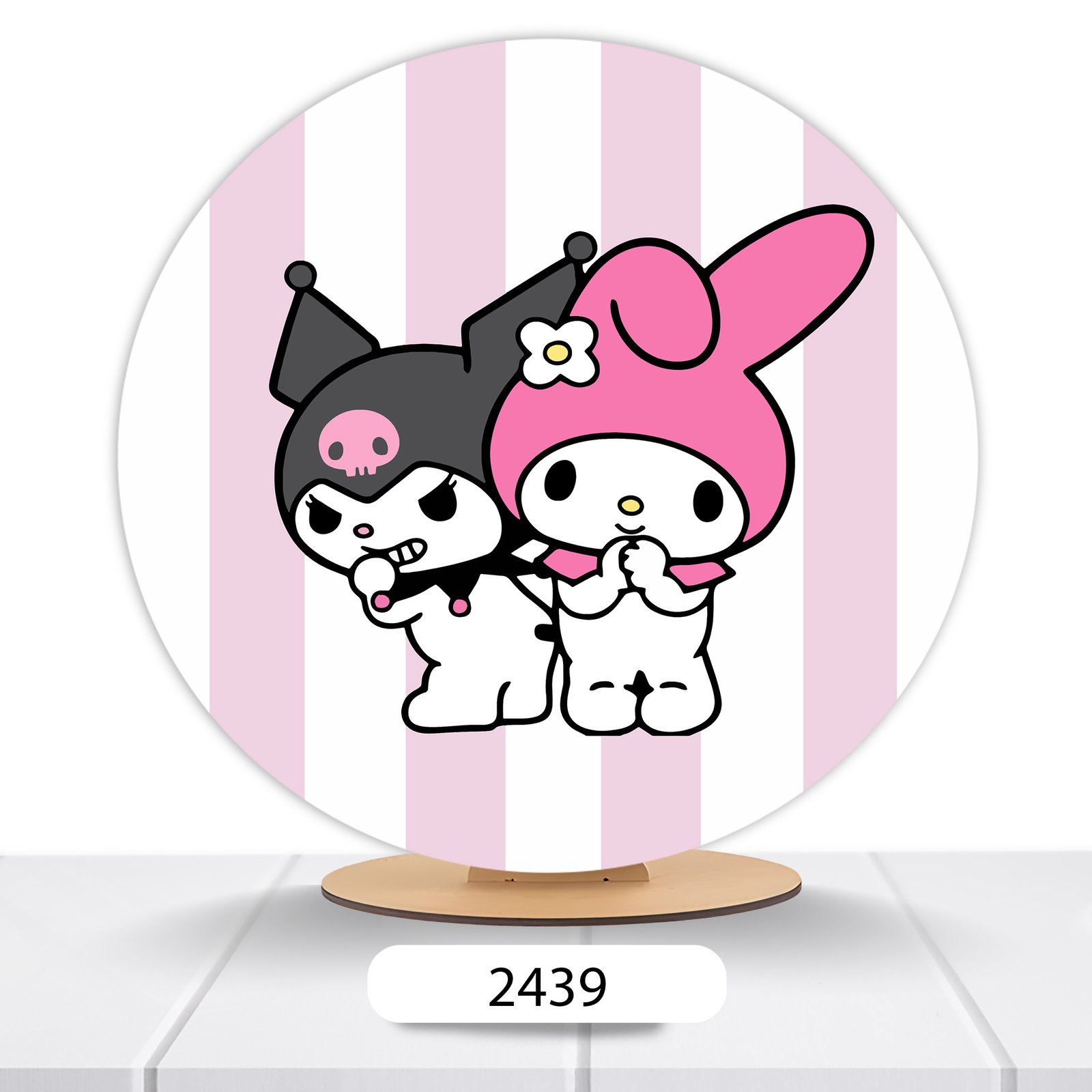 Painel Redondo Hello Kitty 50x50cm - Imagem 3