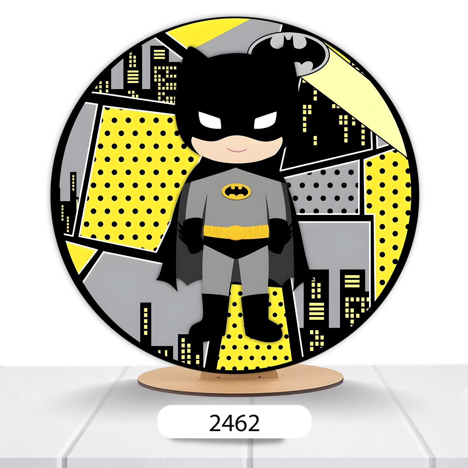 Painel Redondo Batman 50x50cm - Imagem 6