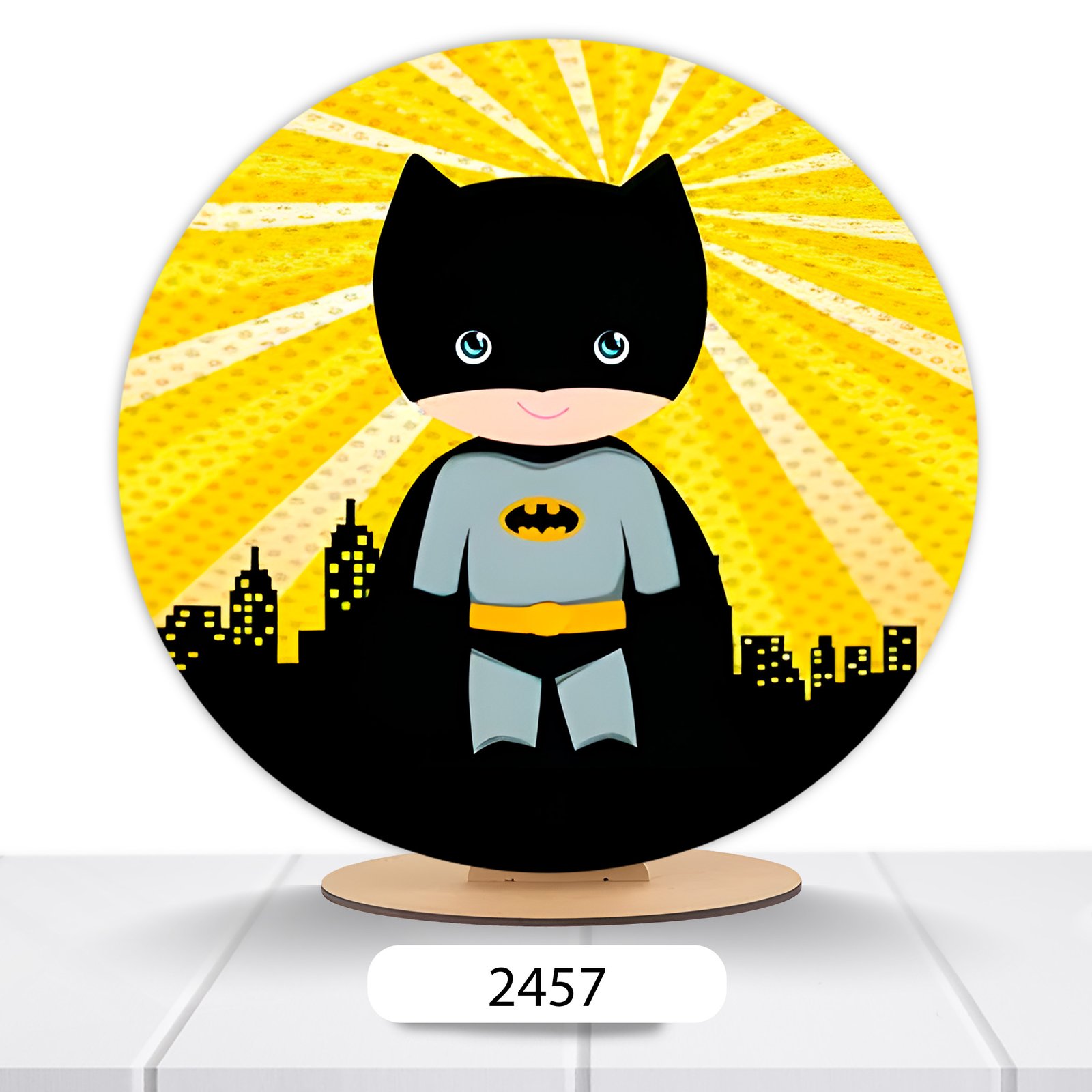Painel Redondo Batman 50x50cm