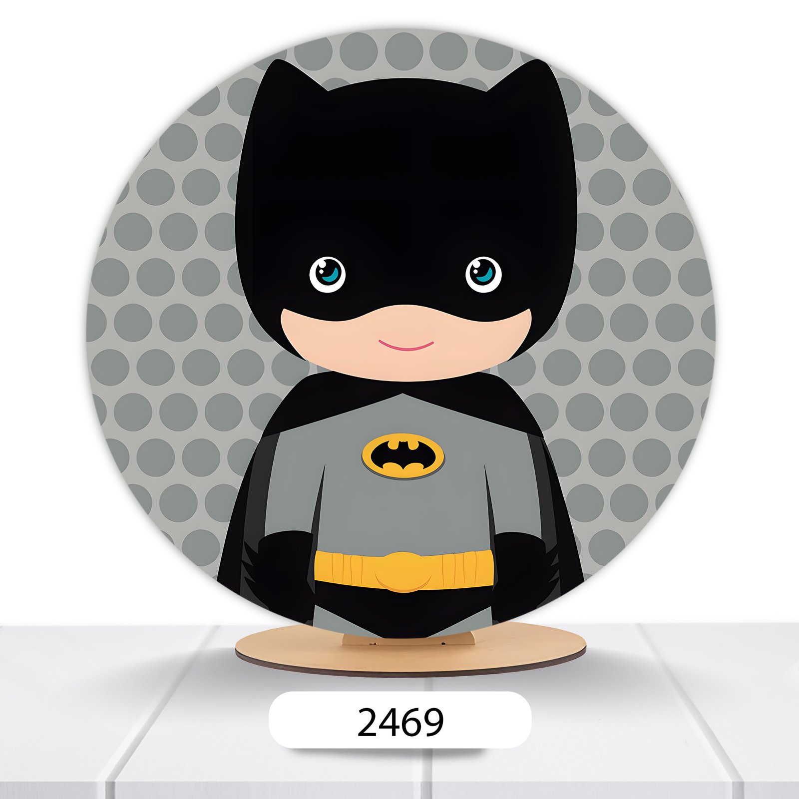 Painel Redondo Batman 50x50cm - Imagem 13