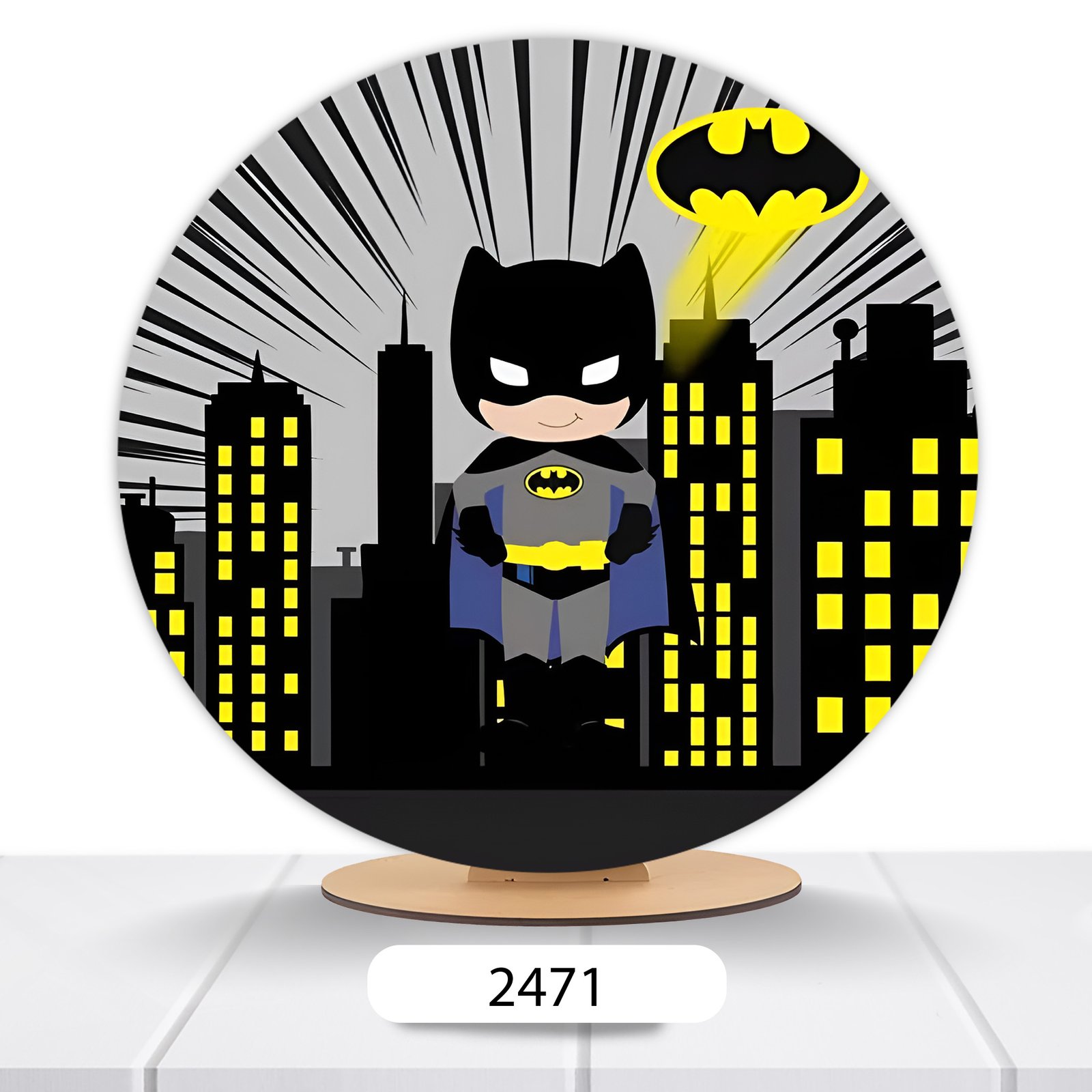 Painel Redondo Batman 50x50cm - Imagem 15