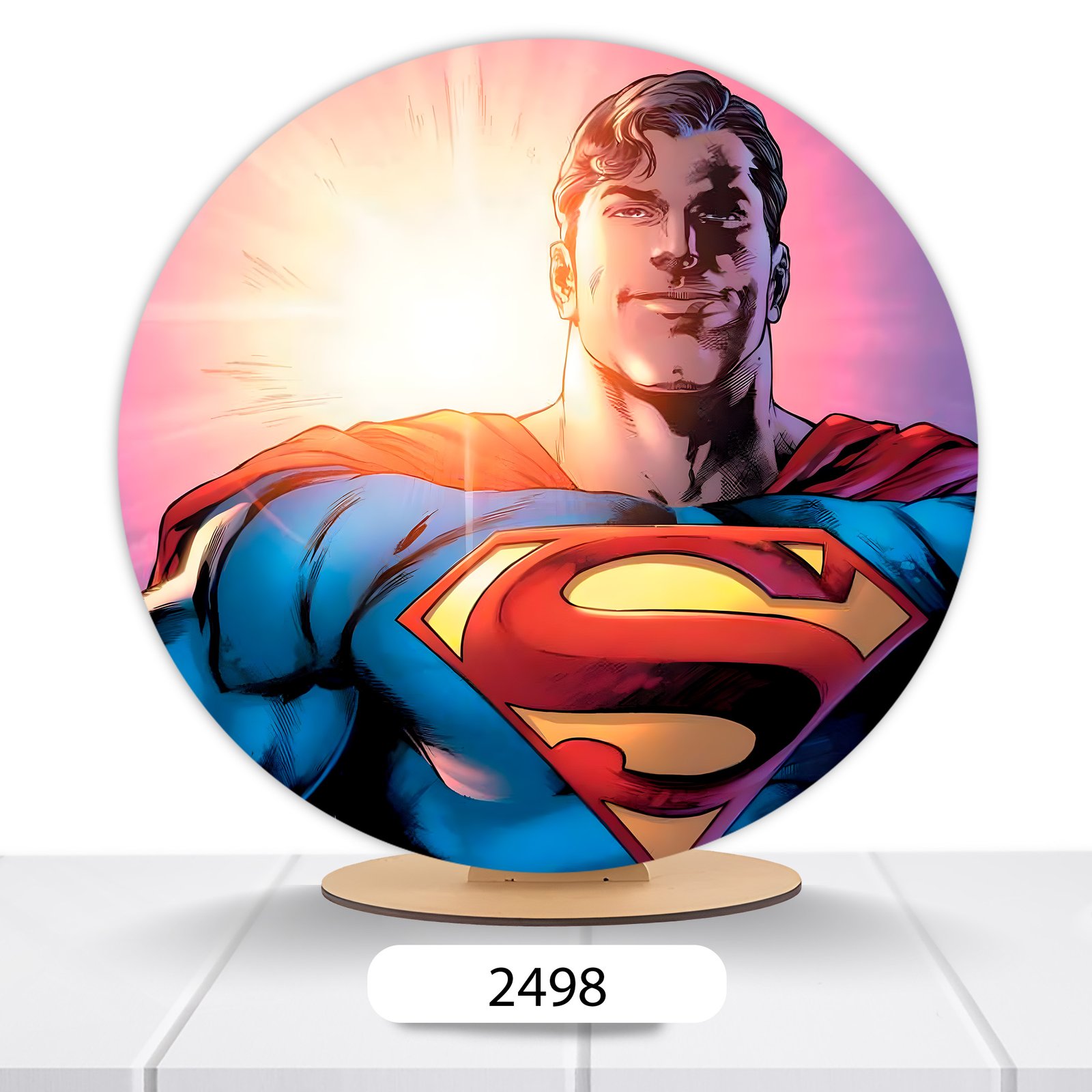 Painel Redondo Superman 50x50cm - Imagem 10