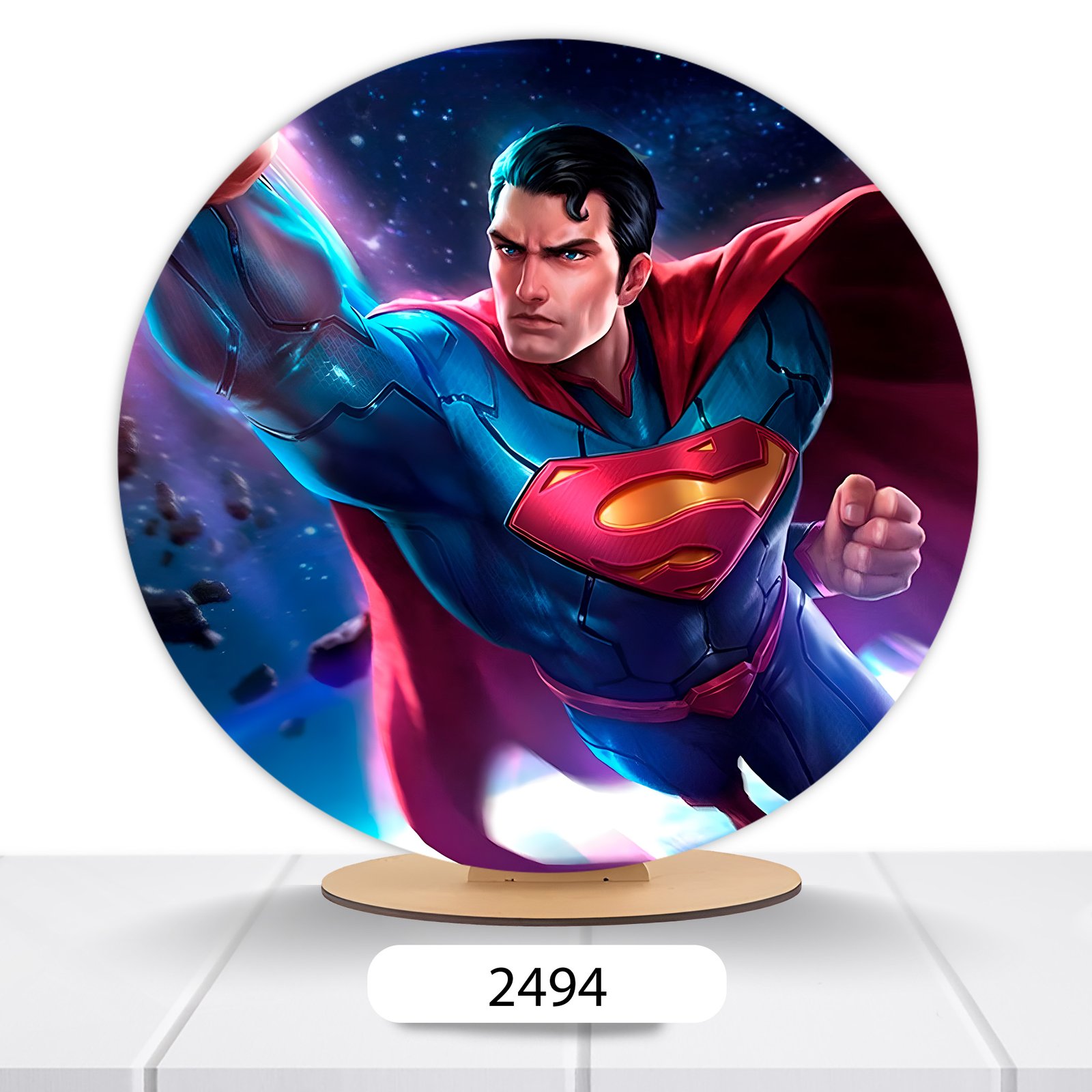 Painel Redondo Superman 50x50cm - Imagem 6