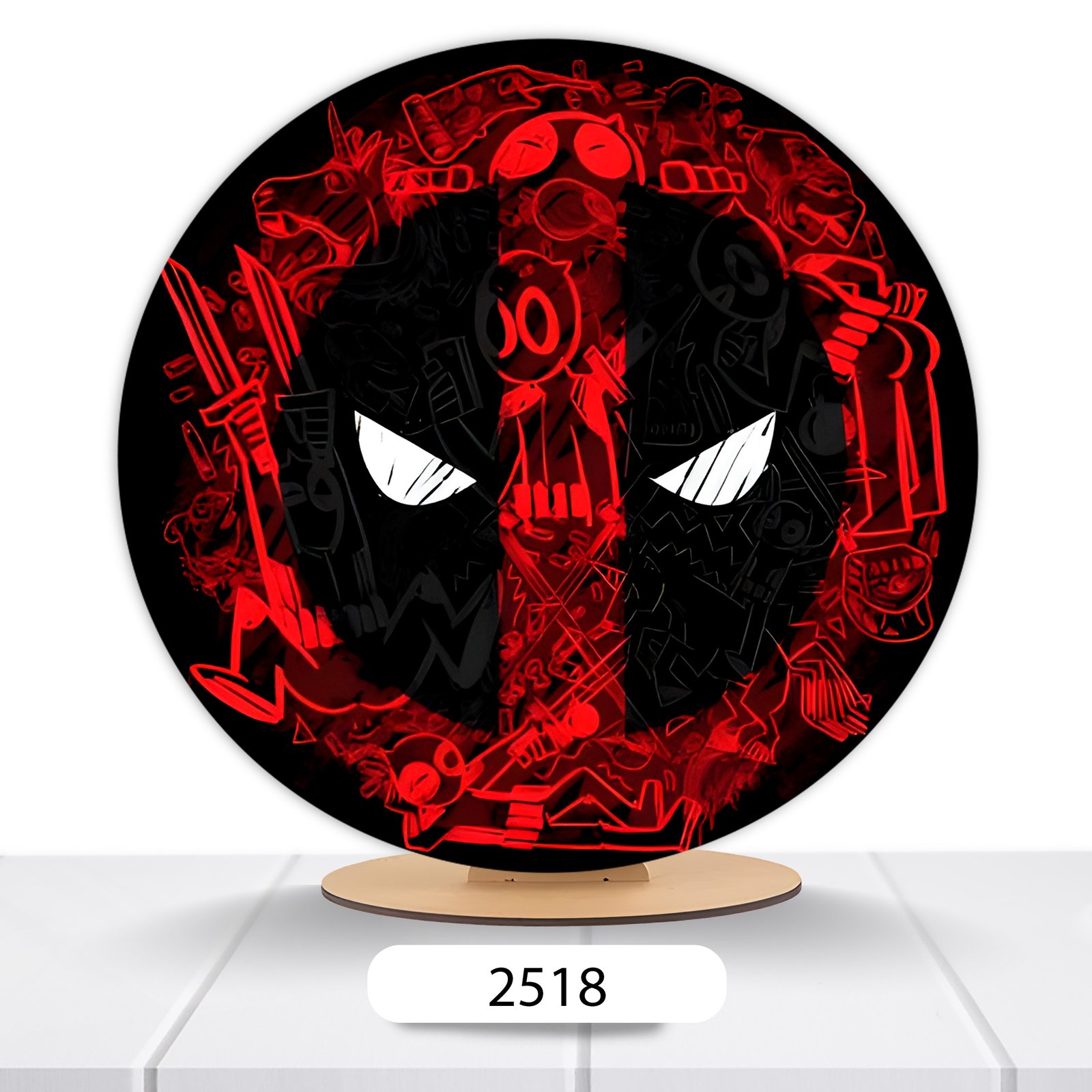 Painel Redondo Deadpool 50x50cm - Imagem 8