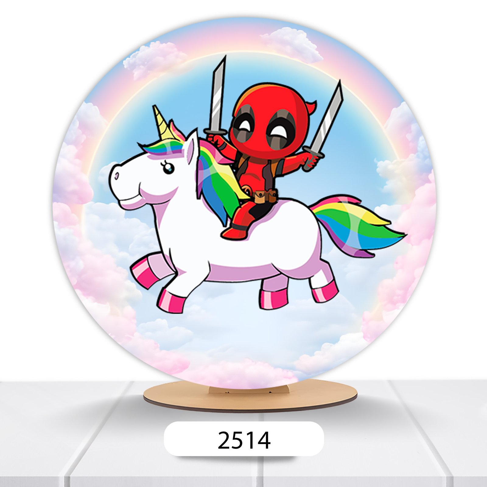 Painel Redondo Deadpool 50x50cm - Imagem 4