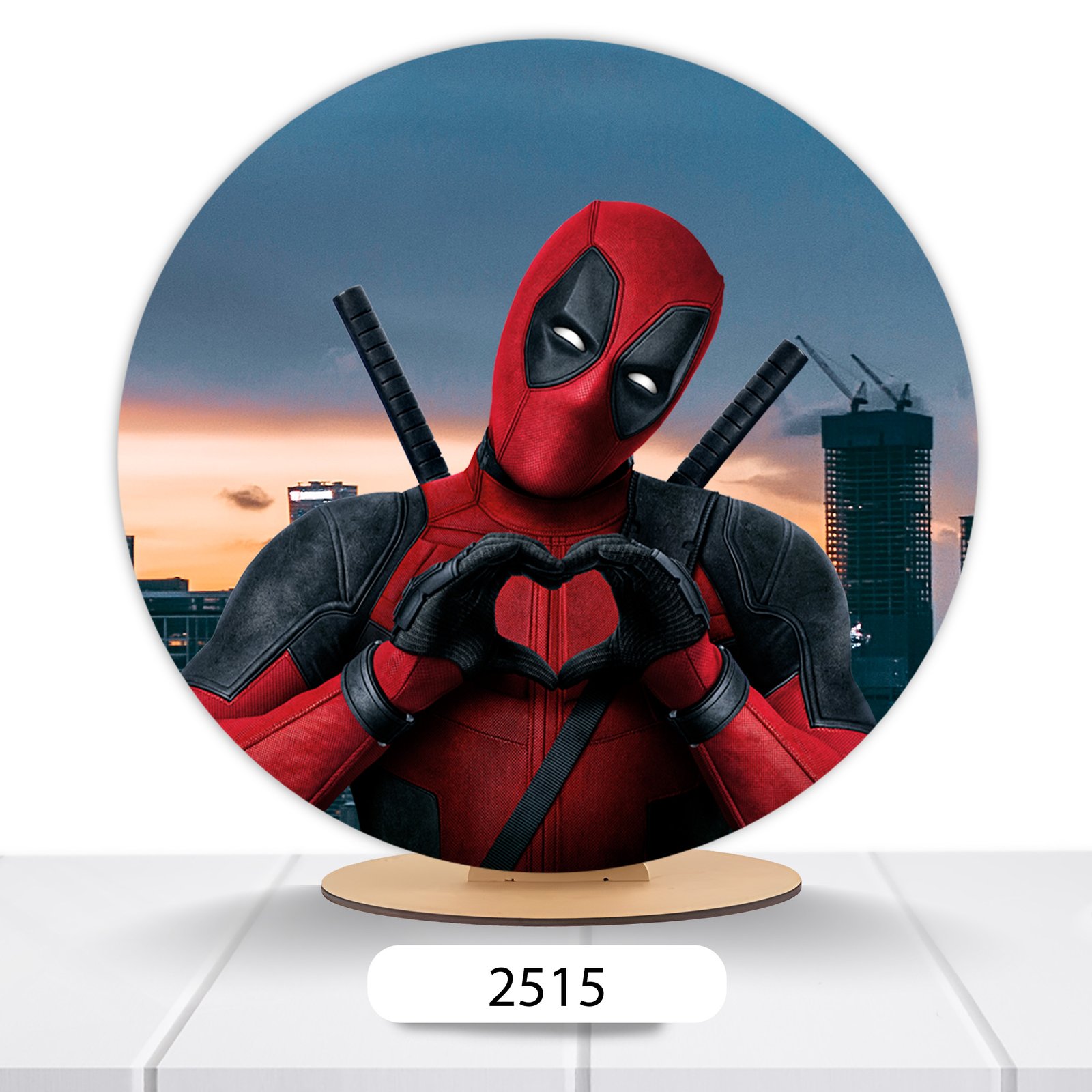 Painel Redondo Deadpool 50x50cm - Imagem 5