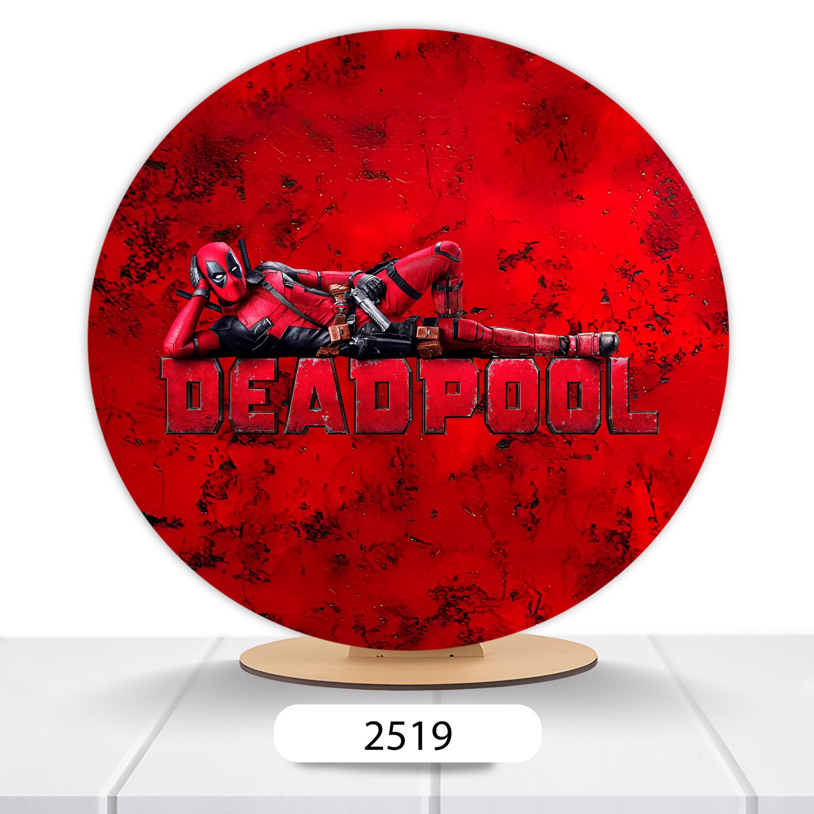 Painel Redondo Deadpool 50x50cm - Imagem 9