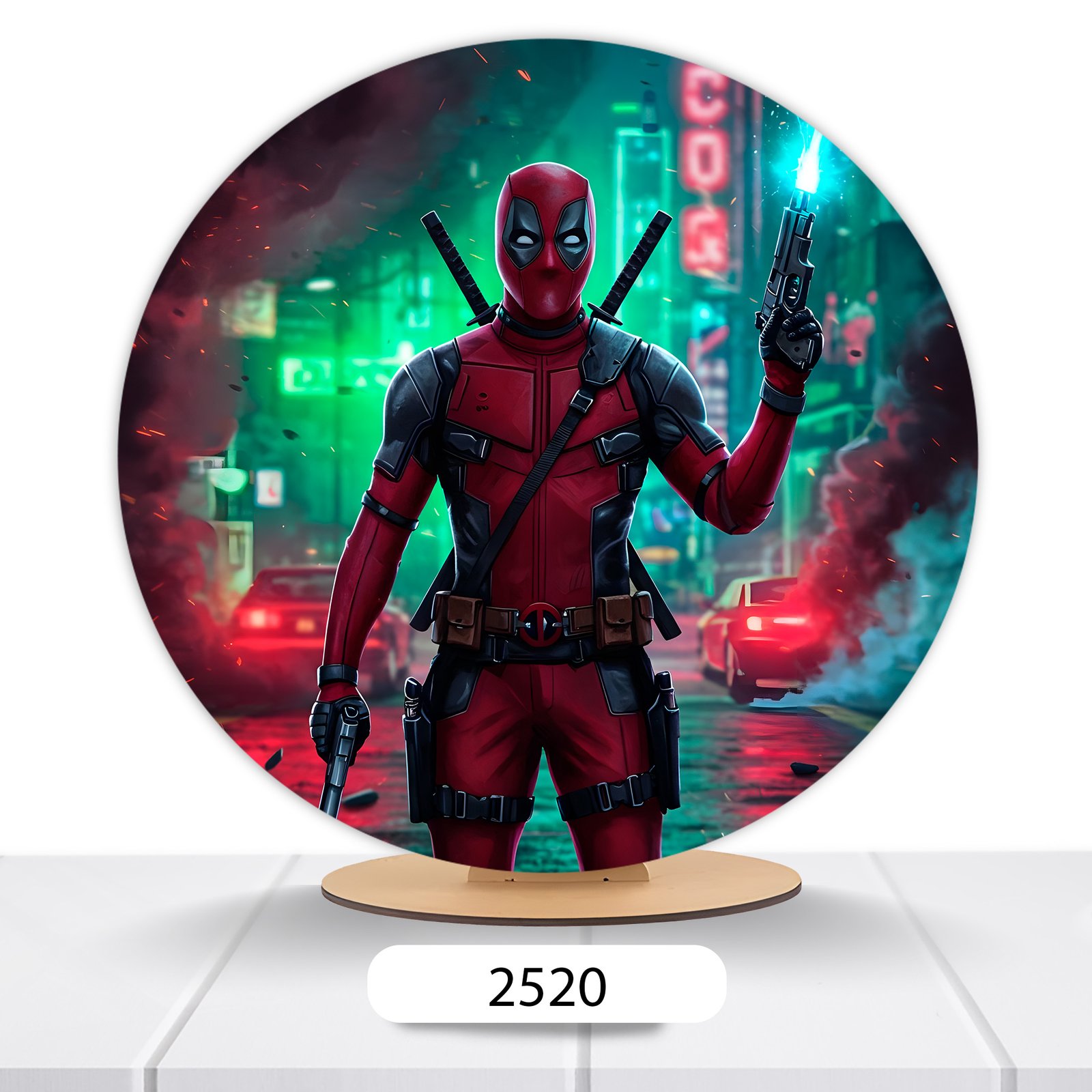 Painel Redondo Deadpool 50x50cm - Imagem 10