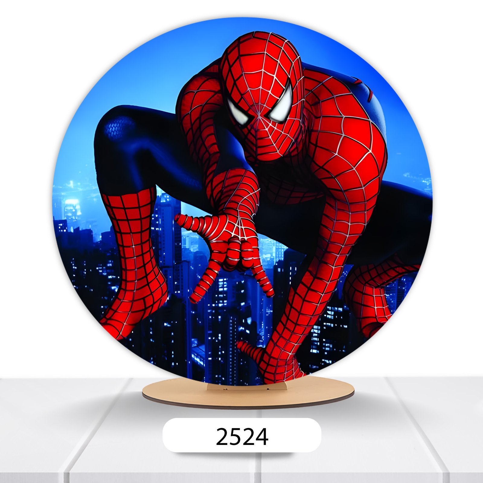 Painel Redondo Homem-Aranha 50x50cm - Imagem 2