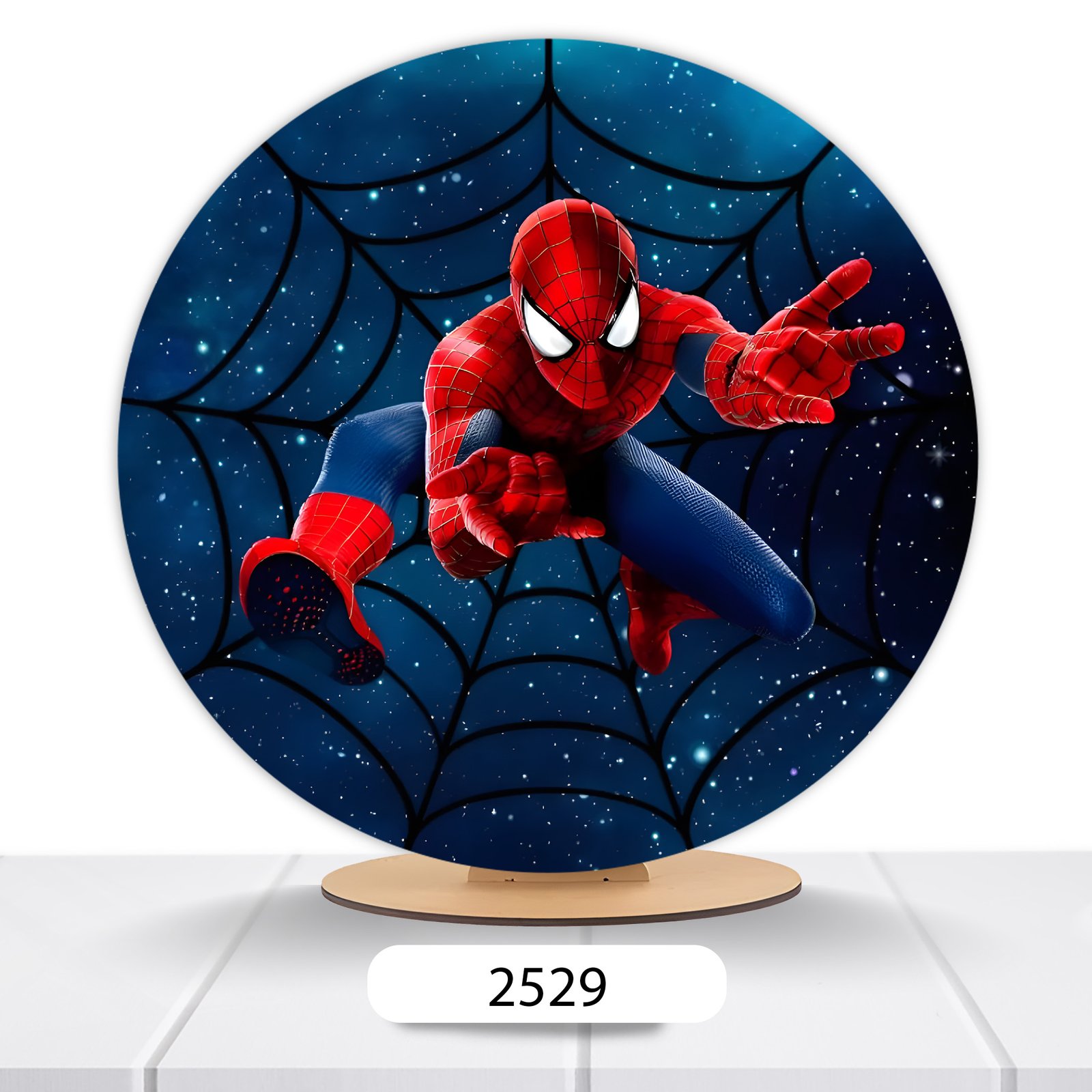 Painel Redondo Homem-Aranha 50x50cm - Imagem 7
