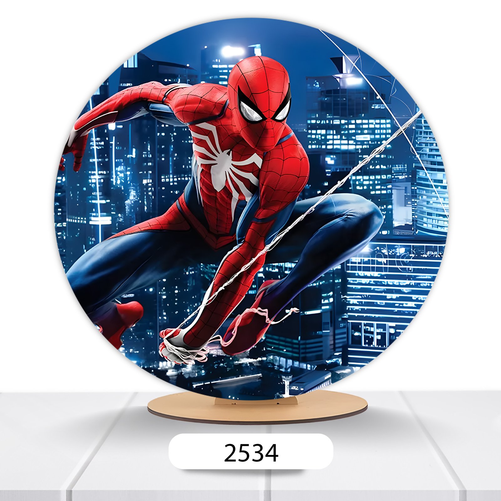 Painel Redondo Homem-Aranha 50x50cm - Imagem 12