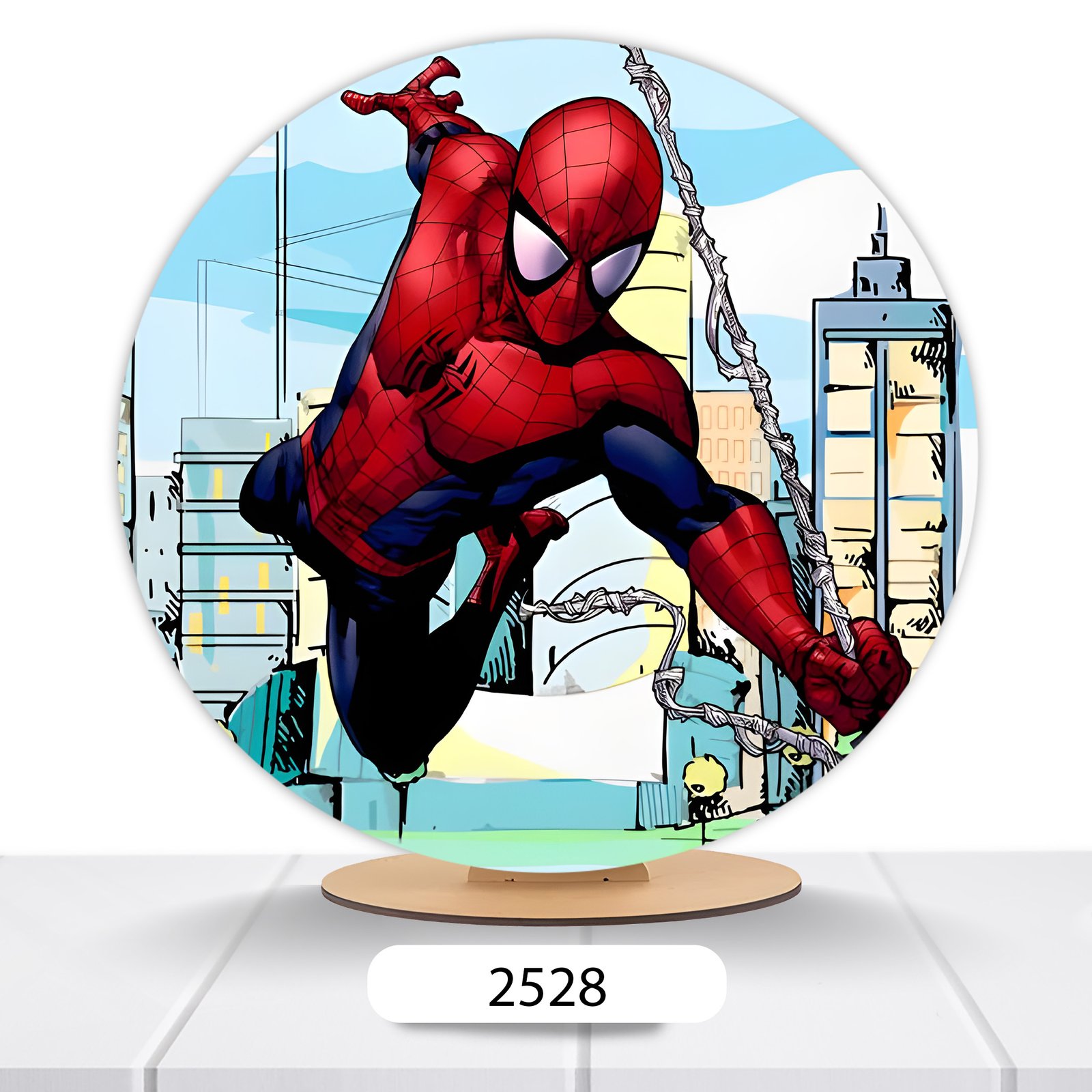 Painel Redondo Homem-Aranha 50x50cm - Imagem 6