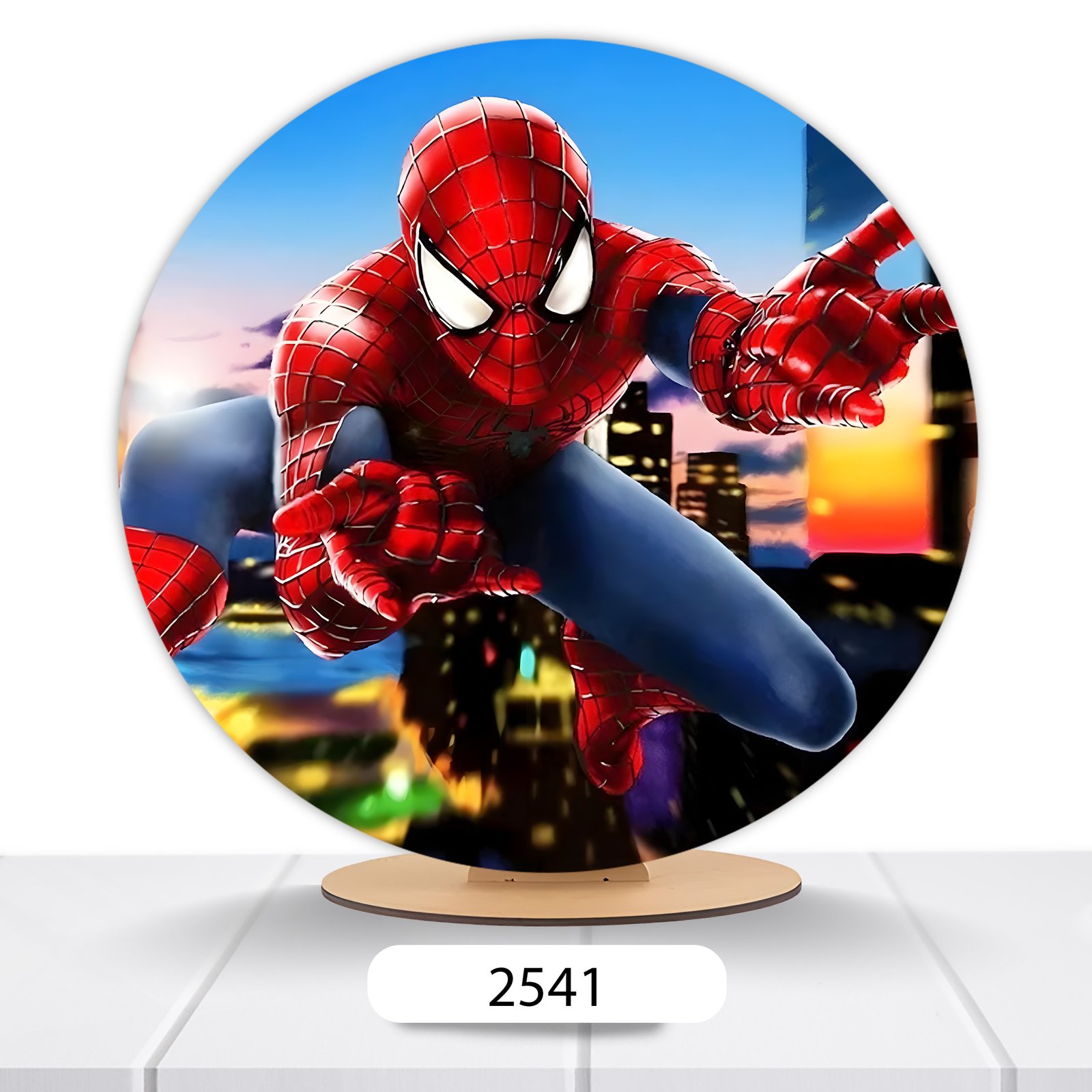 Painel Redondo Homem-Aranha 50x50cm - Imagem 19