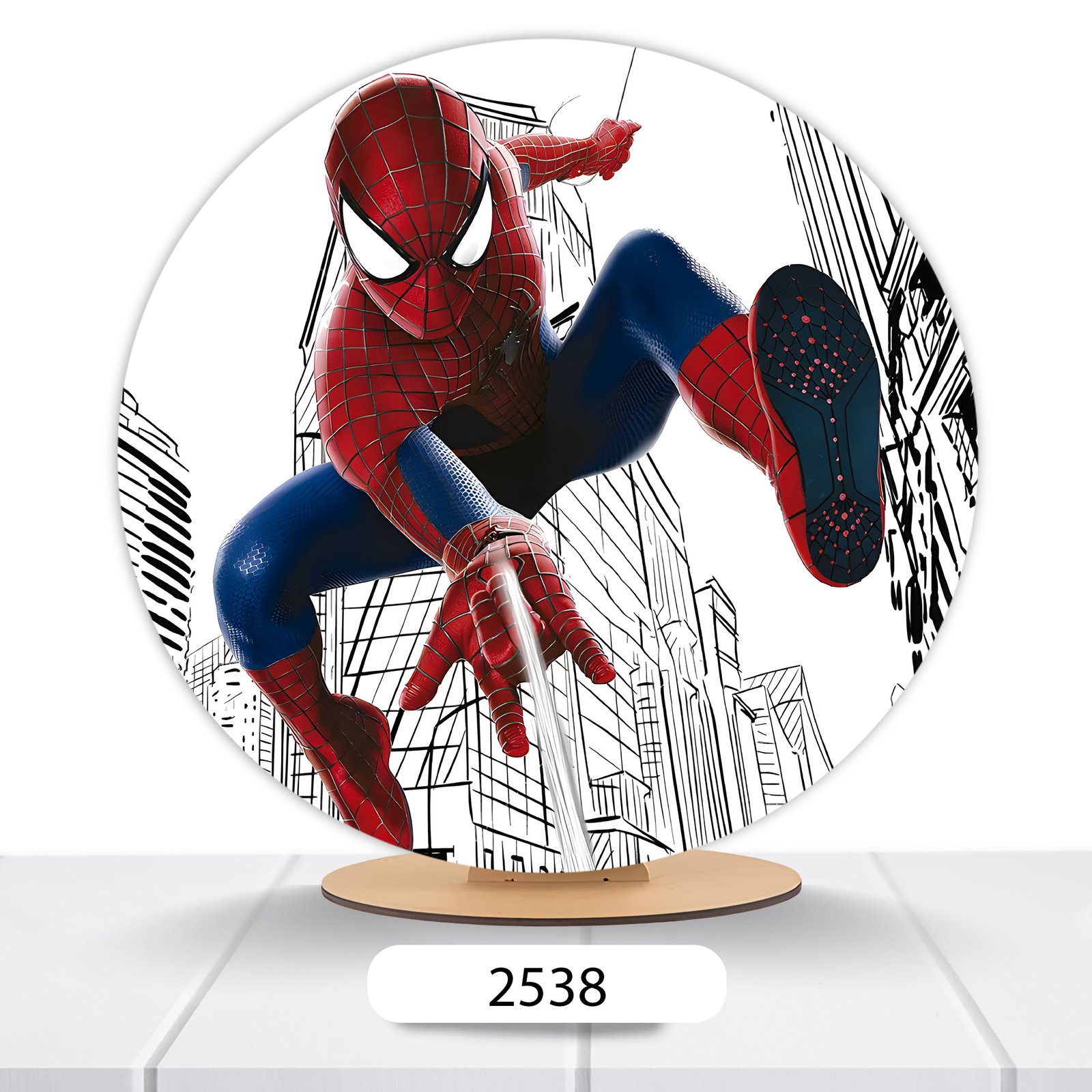 Painel Redondo Homem-Aranha 50x50cm - Imagem 16