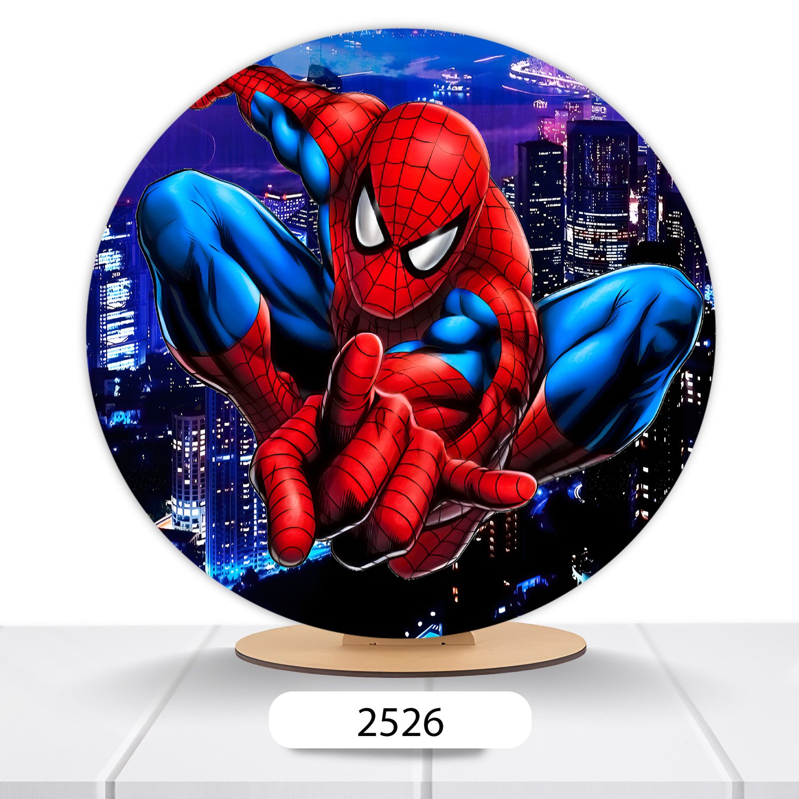 Painel Redondo Homem-Aranha 50x50cm - Imagem 4
