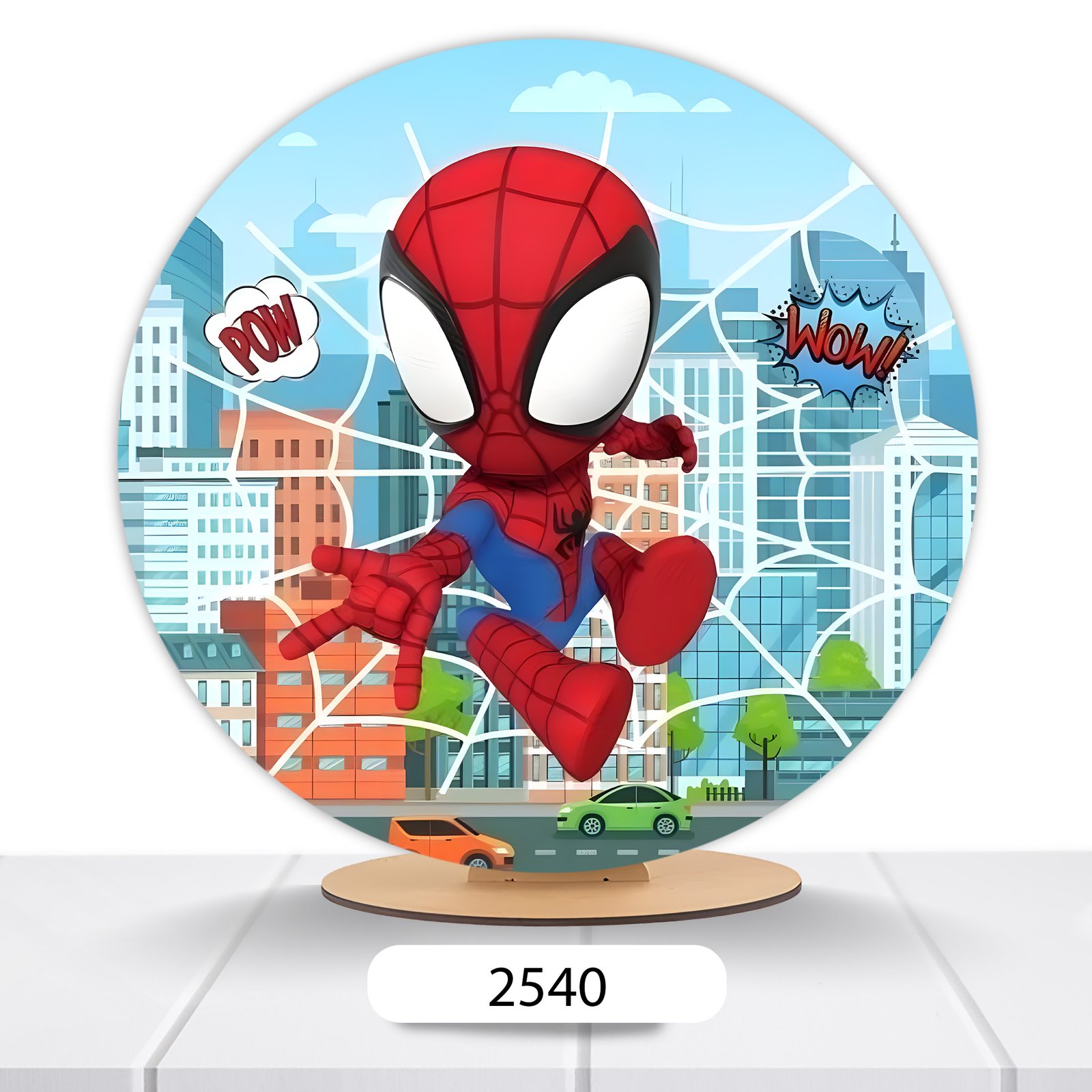Painel Redondo Homem-Aranha 50x50cm - Imagem 18