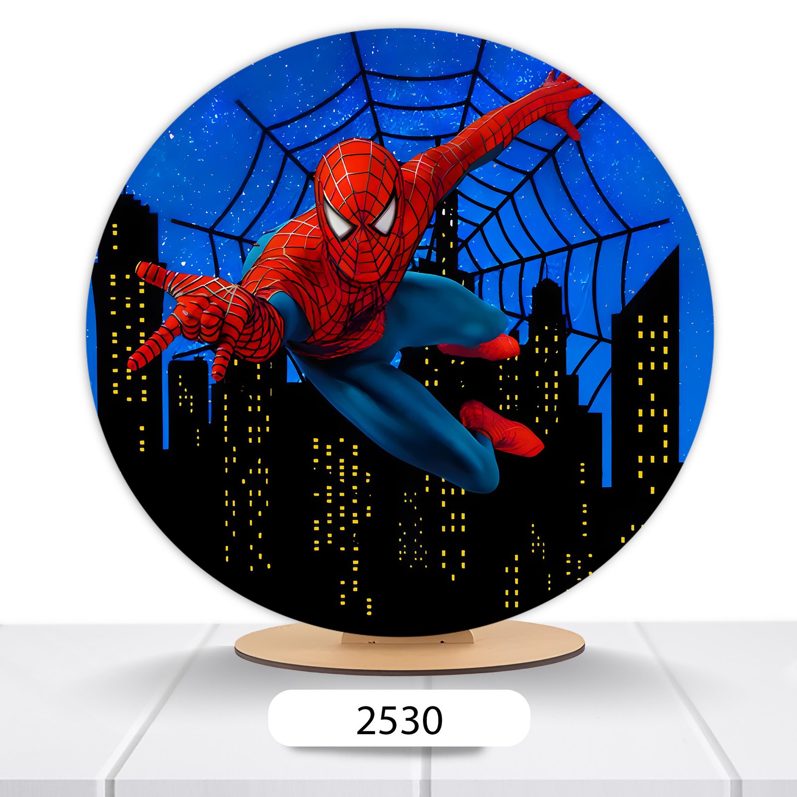 Painel Redondo Homem-Aranha 50x50cm - Imagem 8