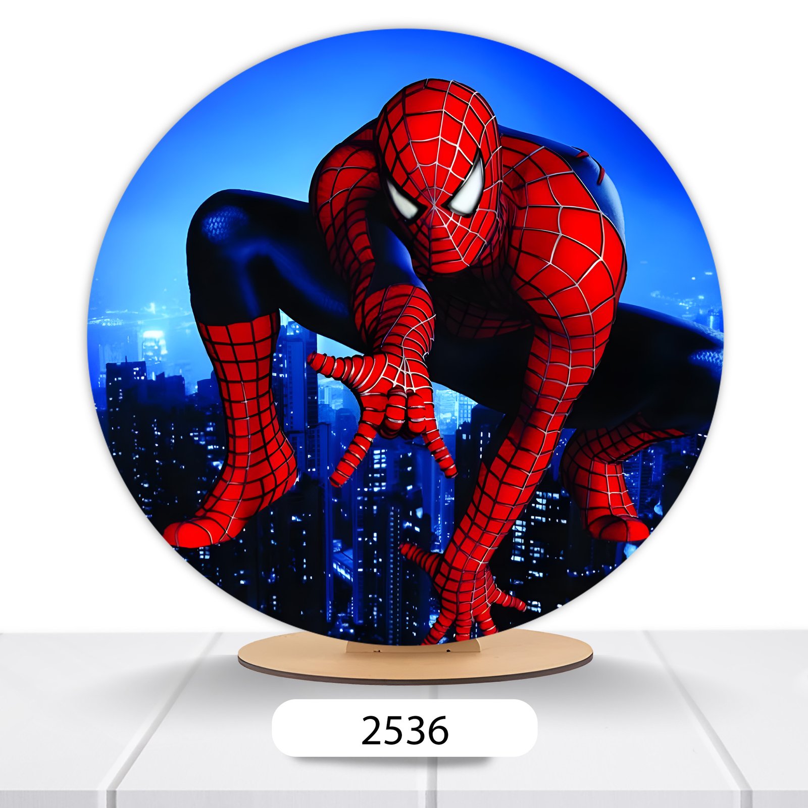 Painel Redondo Homem-Aranha 50x50cm - Imagem 14