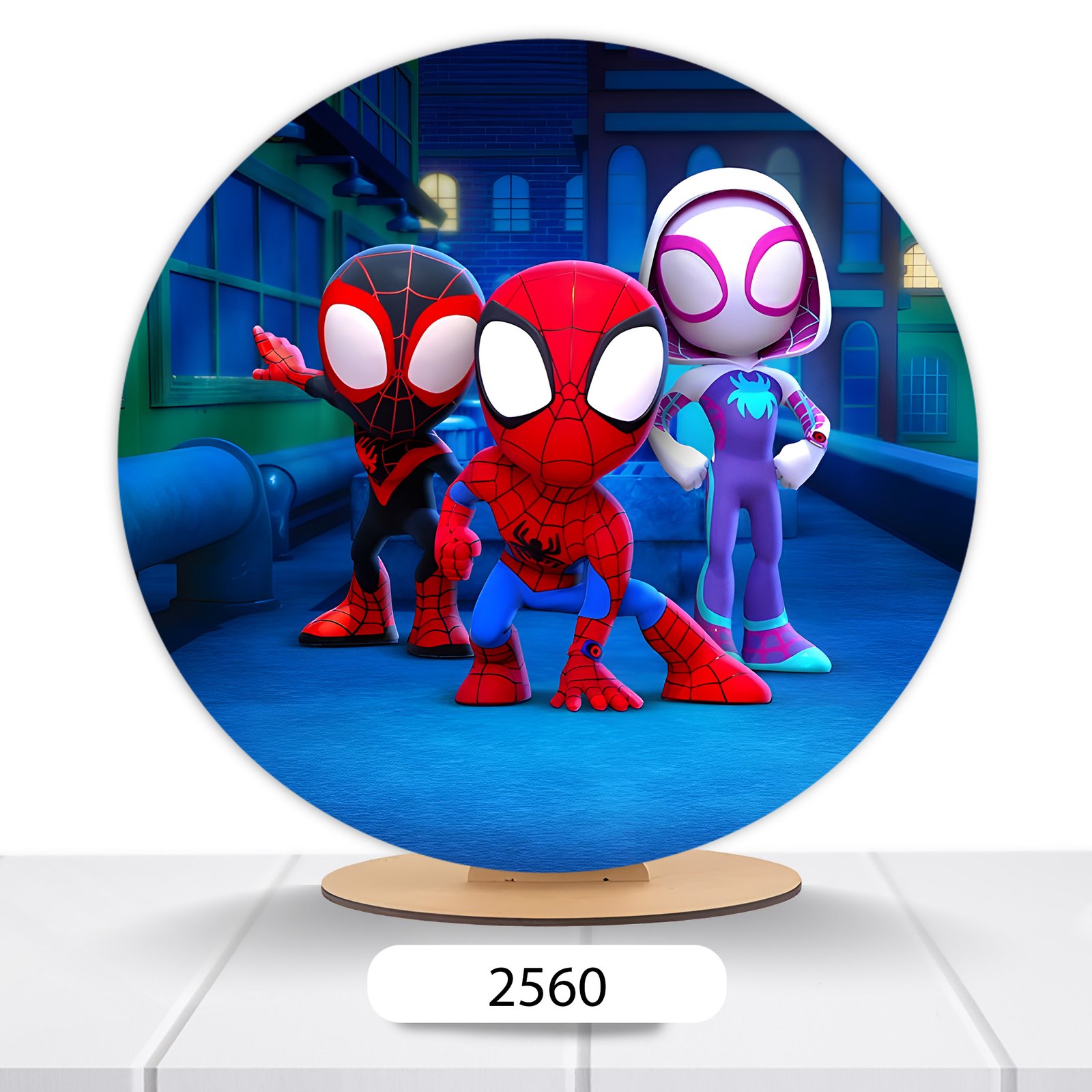 Painel Redondo Homem-Aranha 50x50cm - Imagem 19