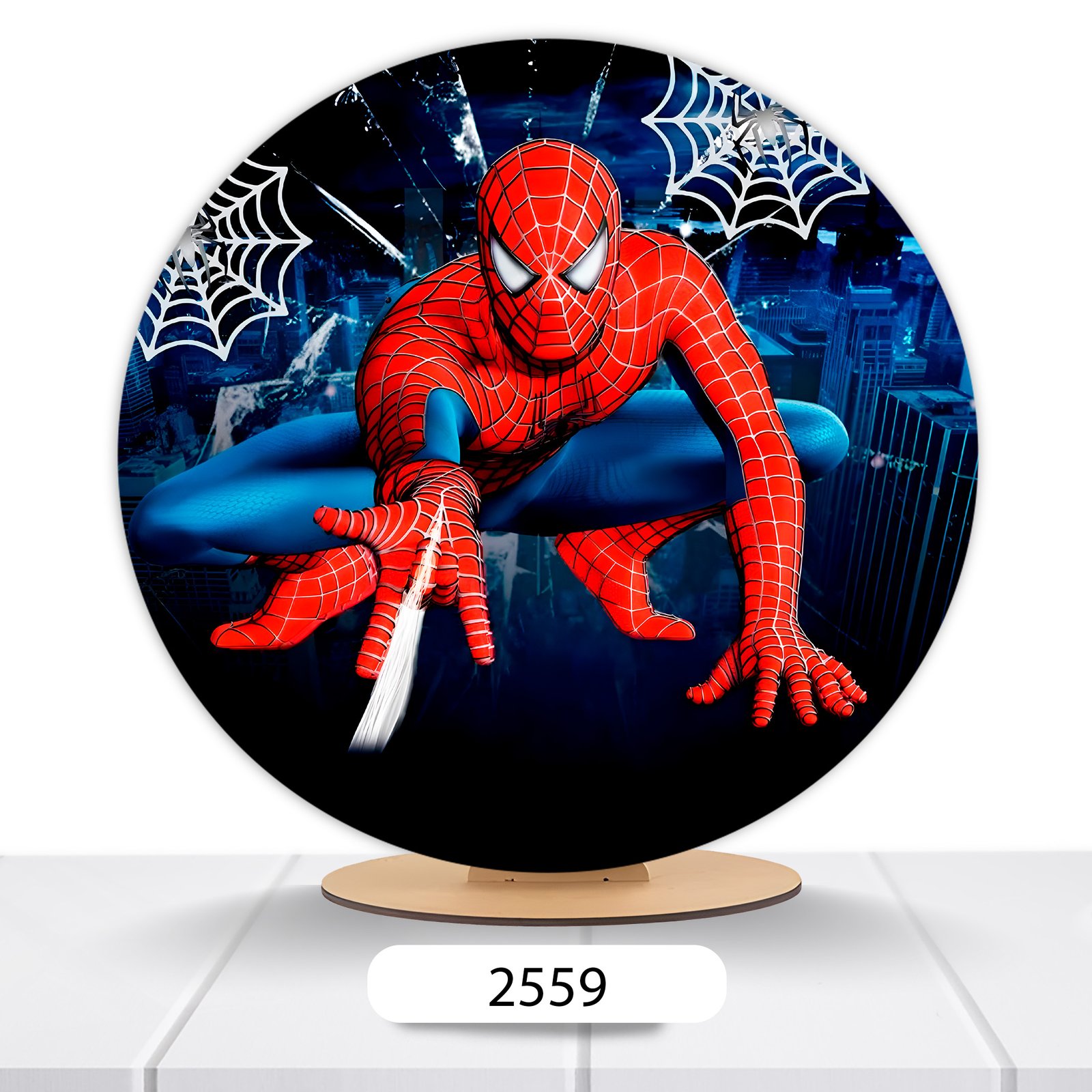 Painel Redondo Homem-Aranha 50x50cm - Imagem 18