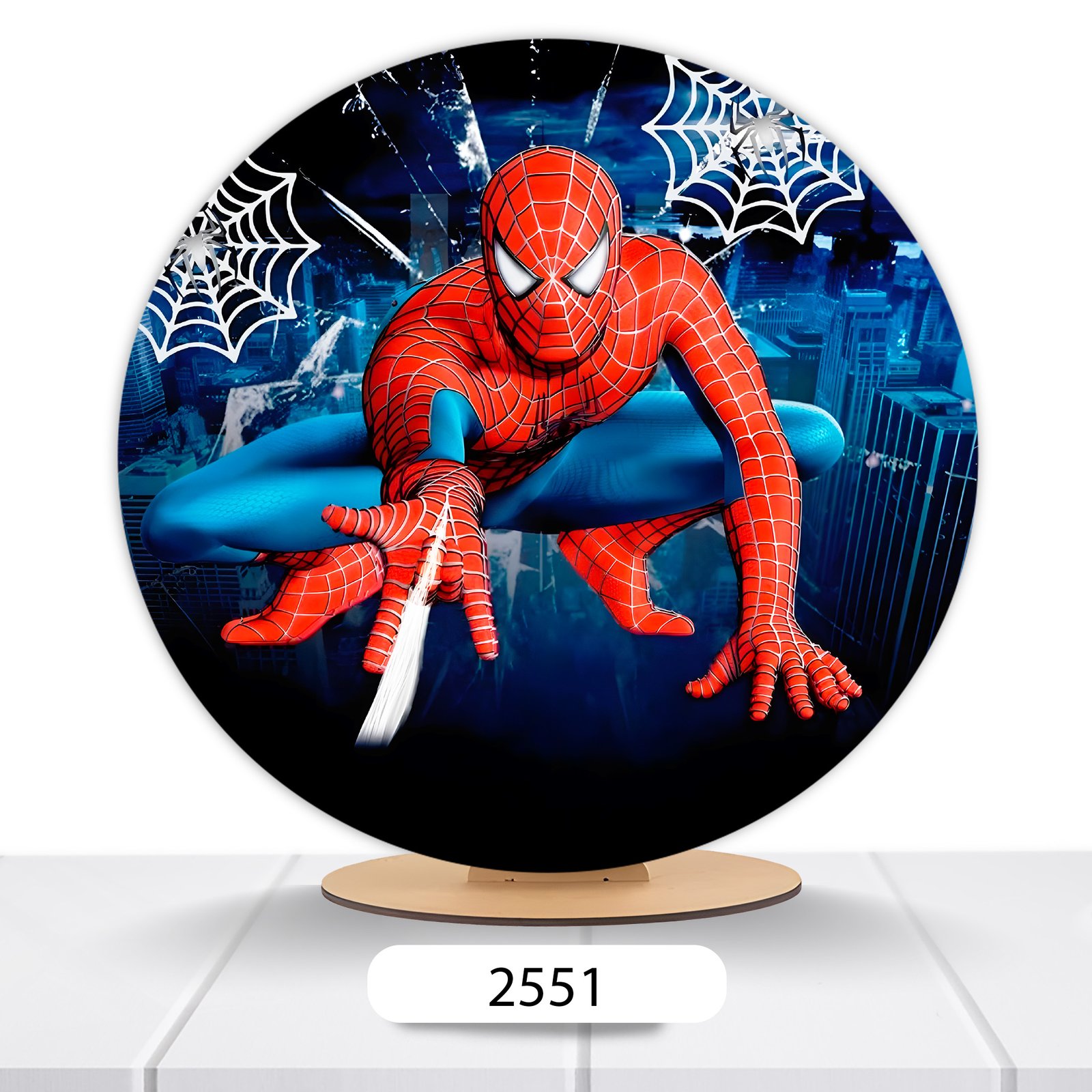 Painel Redondo Homem-Aranha 50x50cm - Imagem 10