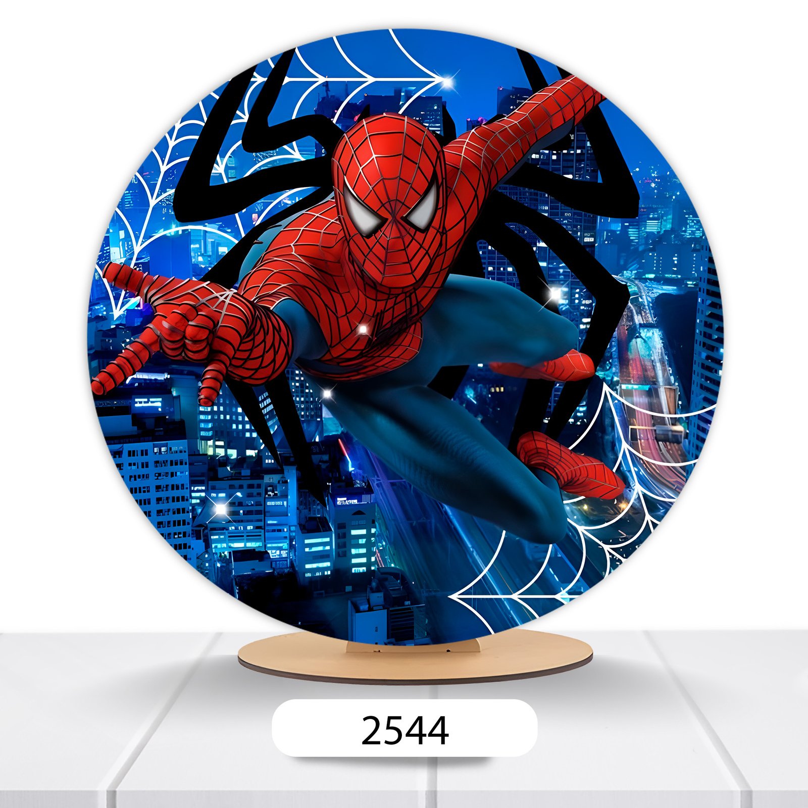 Painel Redondo Homem-Aranha 50x50cm - Imagem 3