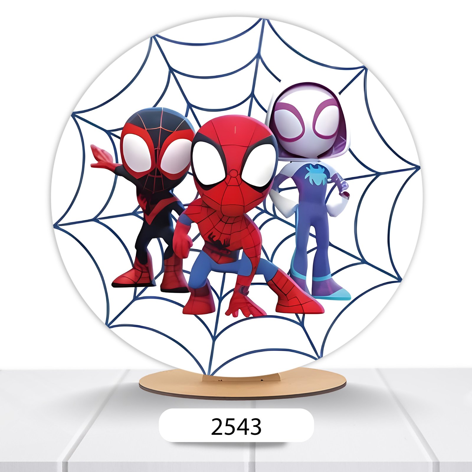 Painel Redondo Homem-Aranha 50x50cm - Imagem 2